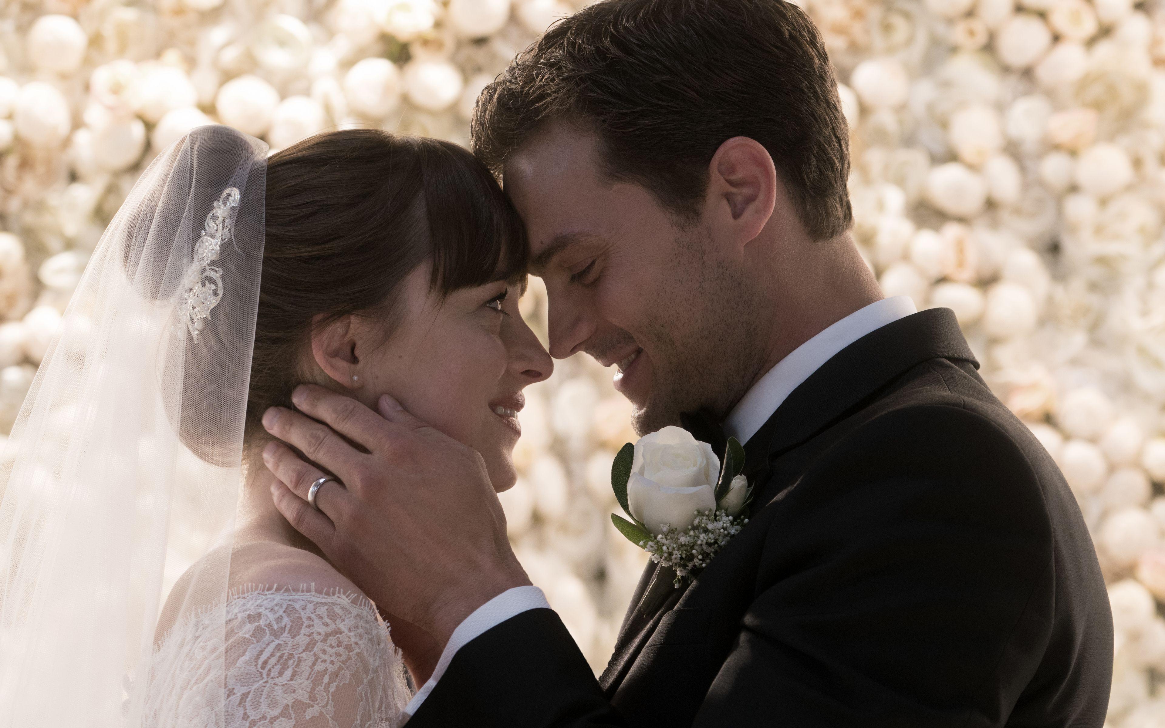 3840x2400 Download wallpaper Christian Grey, Anastasia Steele, 4k, Fifty Shades Freed, 2018 movie, drama, Jamie Dornan, Dakota Johnson for desktop with resolution 3840x2400. High Quality HD picture wallpaper