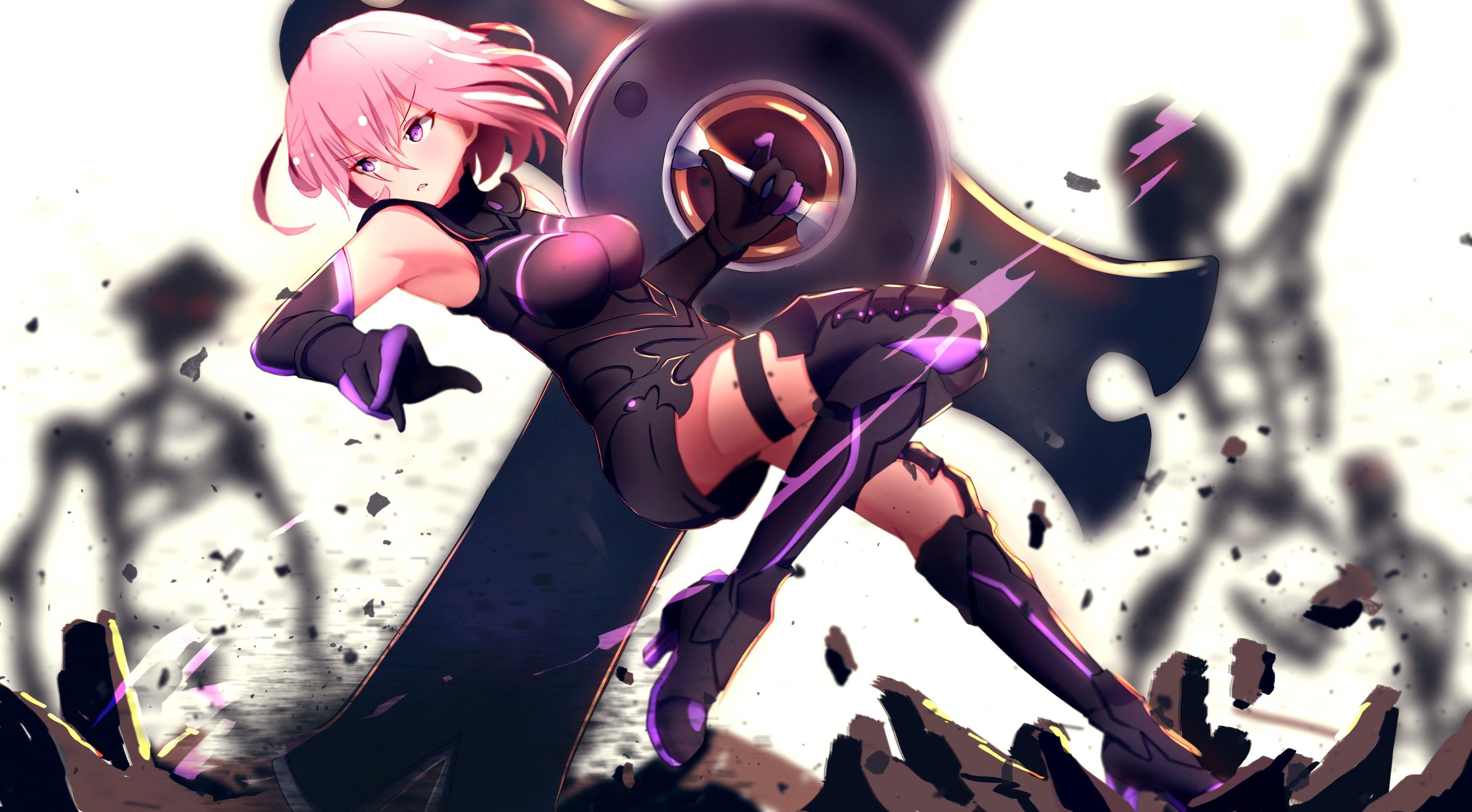 3508x1936 Anime Anime Girls Fate Grand Order #FGO Shielder (Fate Grand Order) Pink Hair Fate Series K #wallpaper #hdwallpaper #deskt In 2020. Anime, Fate Stay Night Series, Fate