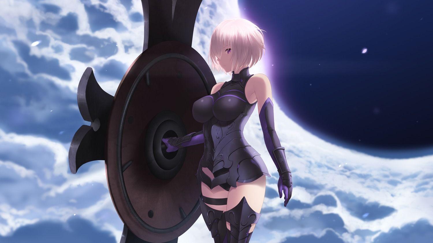 1500x844 Cait Fate Grand Order Mash Kyrielight Armor Garter Leotard Thighhighs Wallpaper