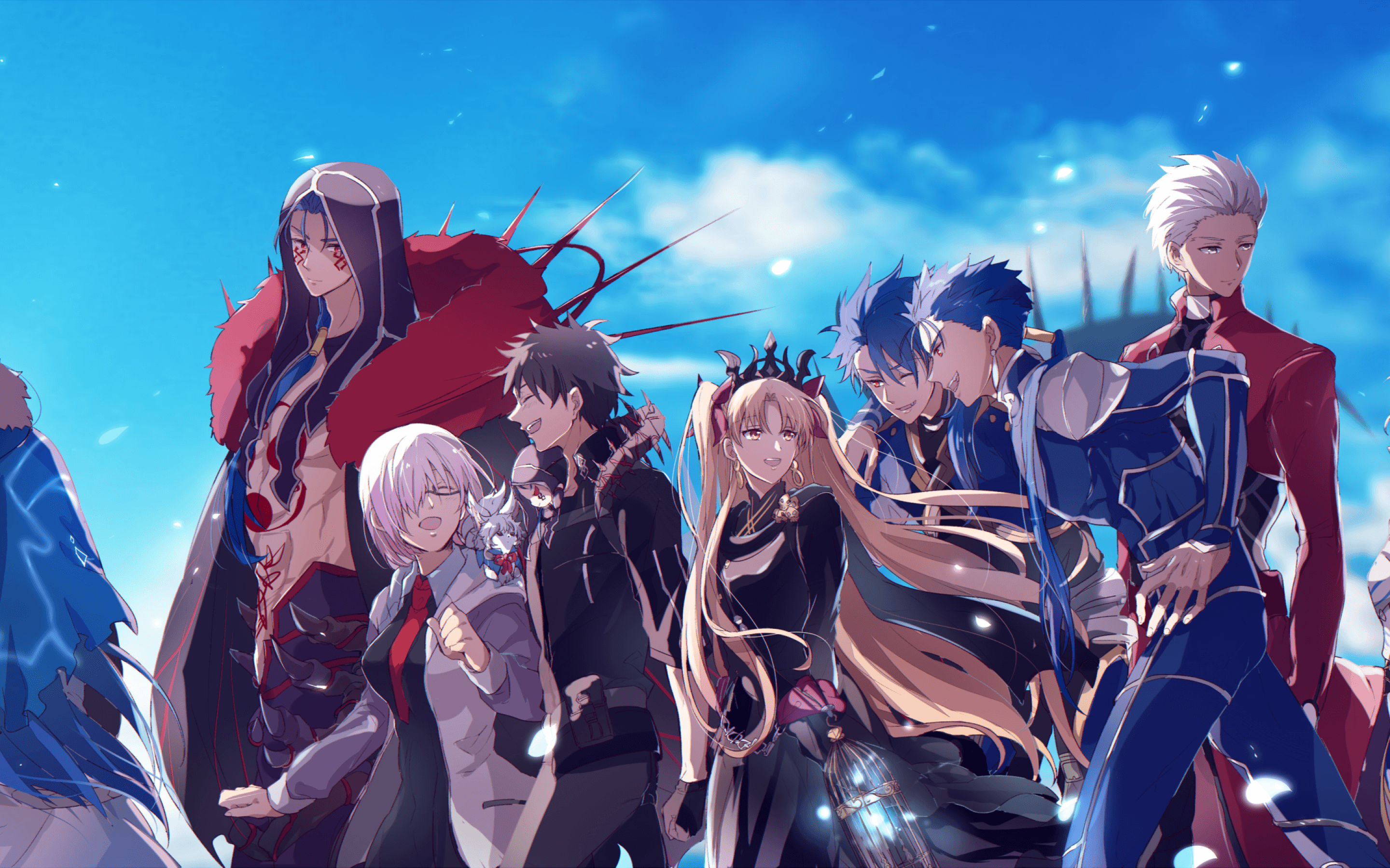2880x1800 Download 2880x1800 Tohsaka Rin, Archer, Lancer, Mash Kyrielight, Saber, Fate Series Wallpaper for MacBook Pro 15 inch