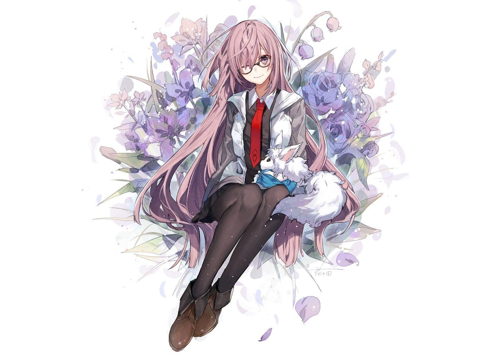 1600x1140 Desktop Wallpaper Smile, Minimal, Anime Girl, Mash Kyrielight, Fate Series, HD Image, Picture, Background, 8b30b1