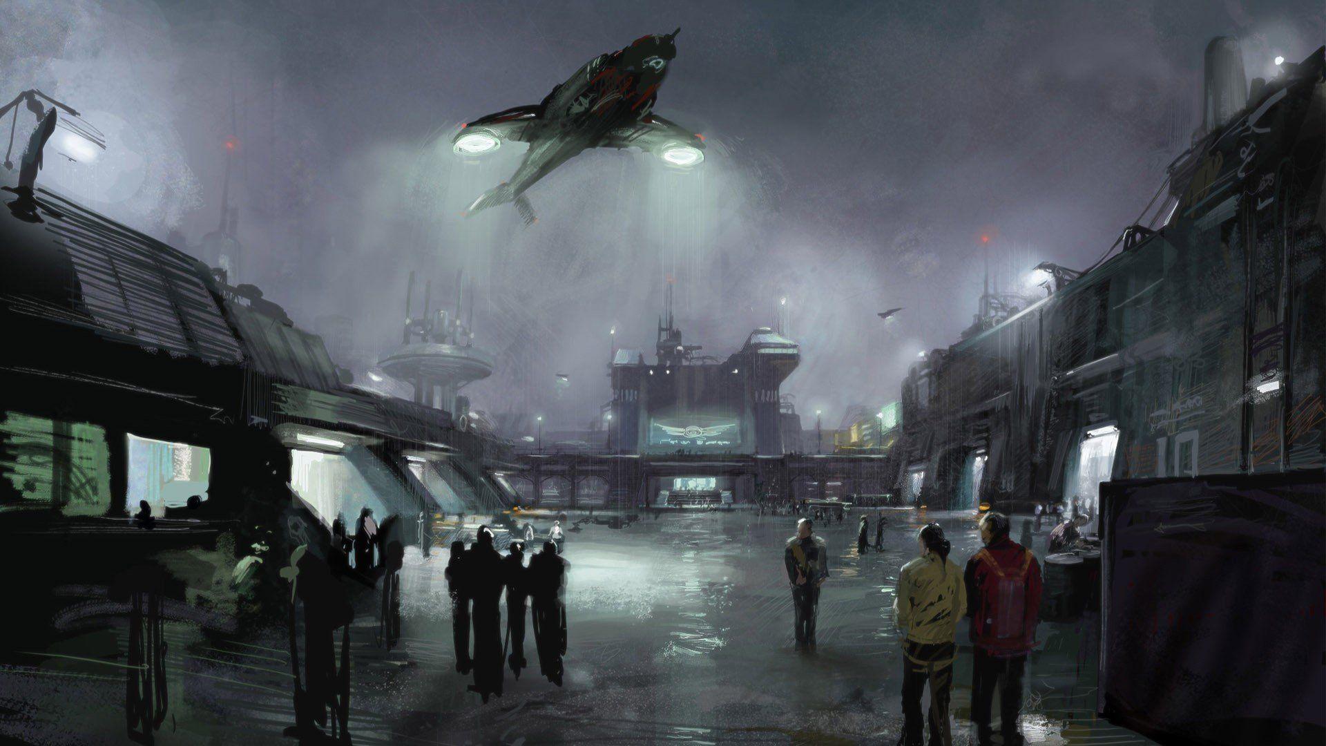 1920x1080 Alien Spaceship Siting