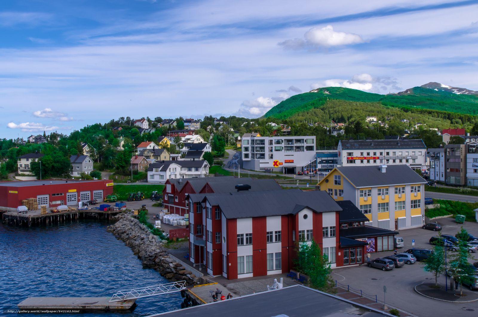 1600x1060 Download wallpaper Finnsnes, norway, city free desktop wallpaper in the resolution 4928x3264