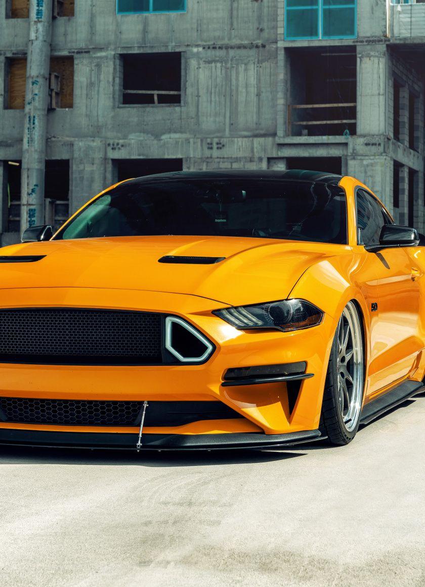 840x1160 Download Yellow Ford Mustang GT, muscle car, 2020 wallpaper, 840x iPhone iPhone 4S, iPod touch