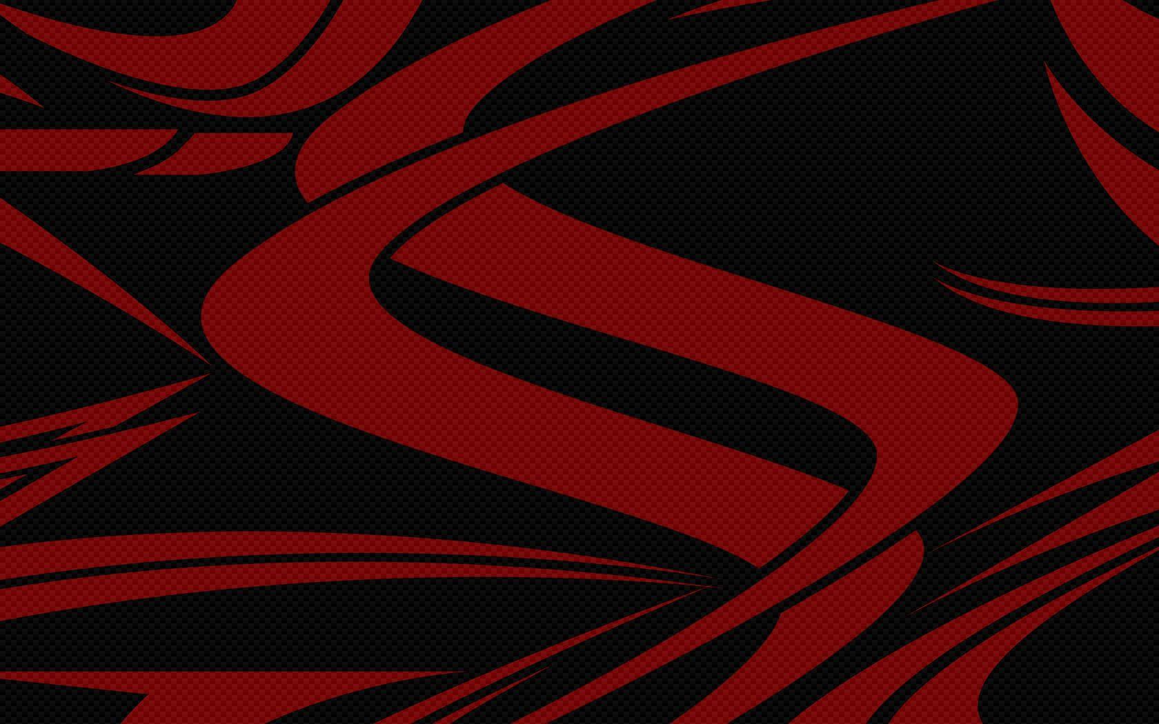 1680x1050 Red & Black Carbon wallpaper. Red & Black Carbon