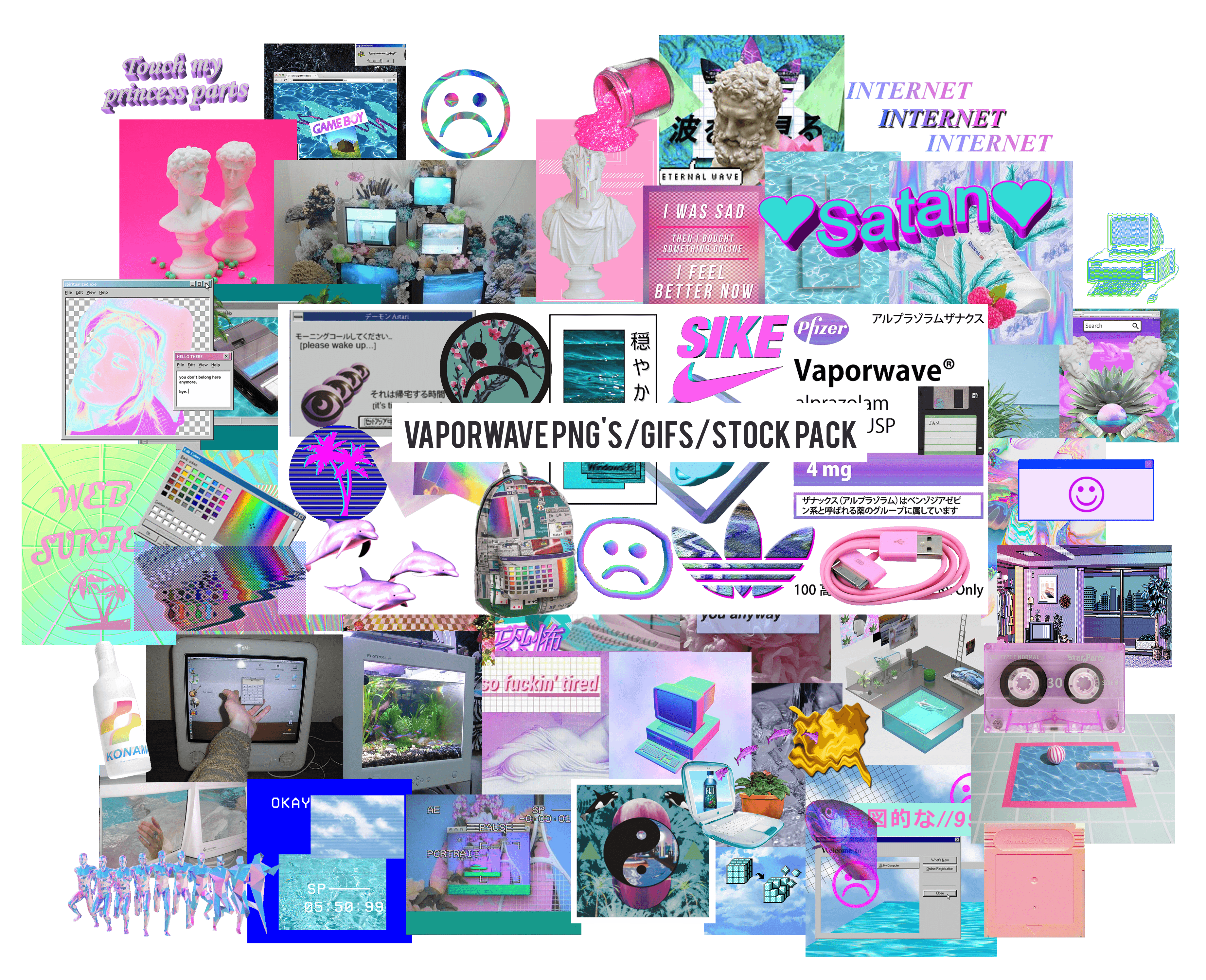 3686x2995 Free Aesthetic PNG Packsth Birt