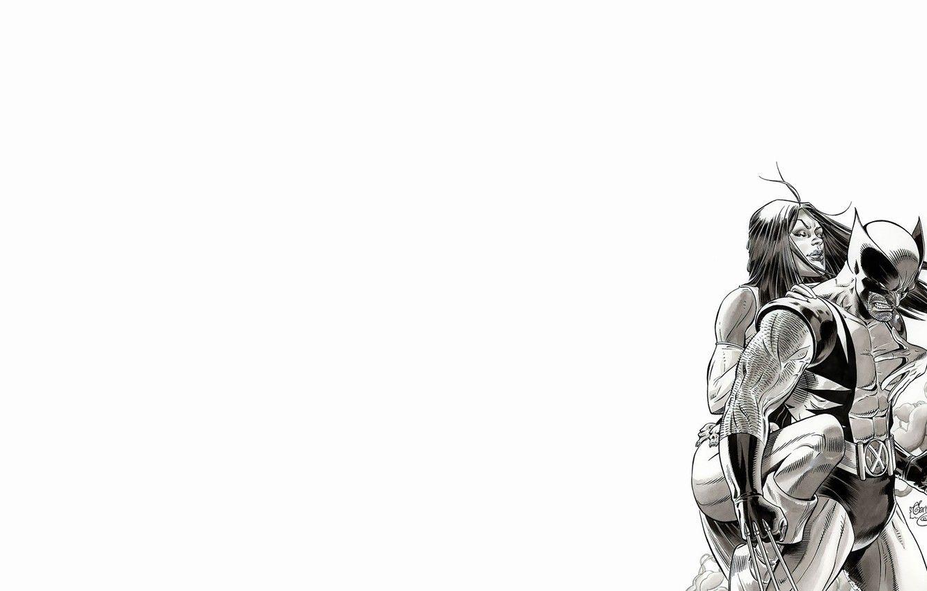 1332x850 Wallpaper Black And White, Wolverine, Mystic, Wolverine, X Men, Comic, Marvel, Marvel Comics, X Men, Mystic Image For Desktop, Section фантастика