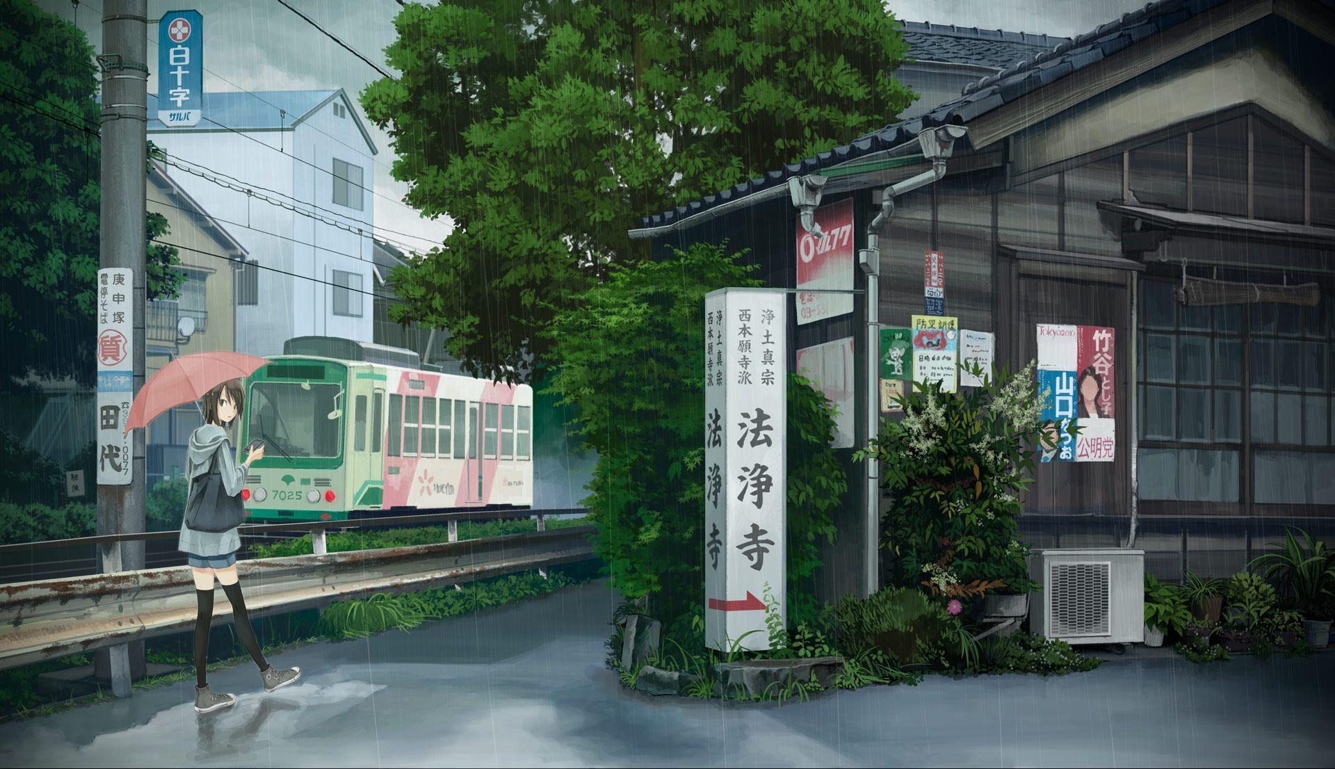 1920x1106 Tekkonkinkreet Wallpaper HD Japan Train Station, Download Wallpaper