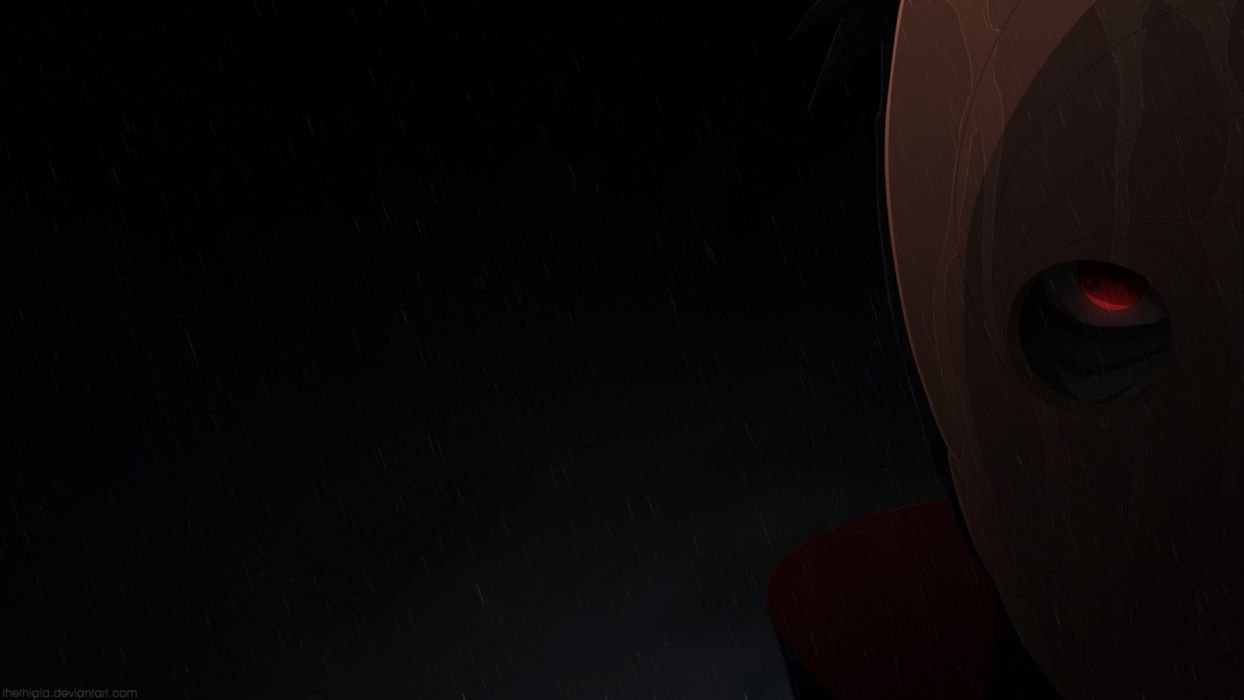 1244x700 Rain Naruto: Shippuden Sharingan Tobi Uchiha Madara wallpaperx900