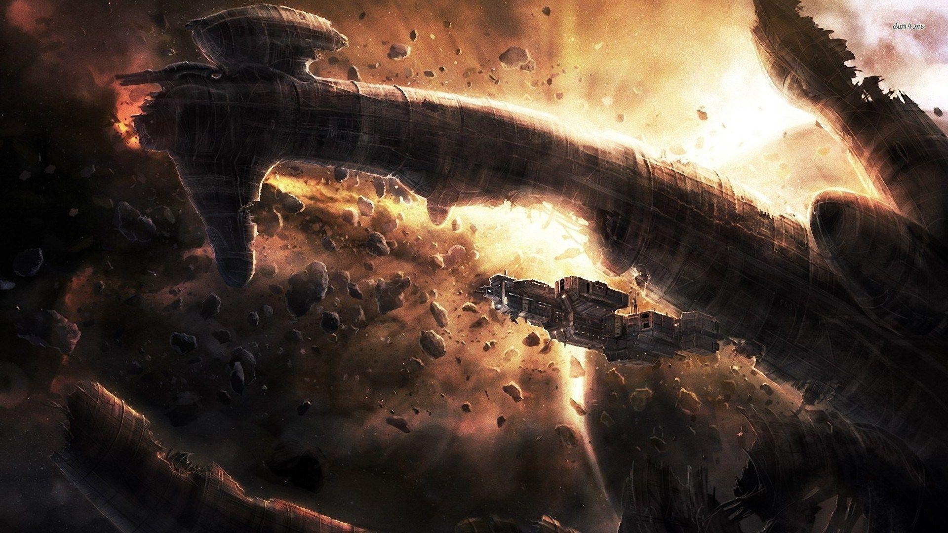 1920x1080 Spaceship Wallpaper