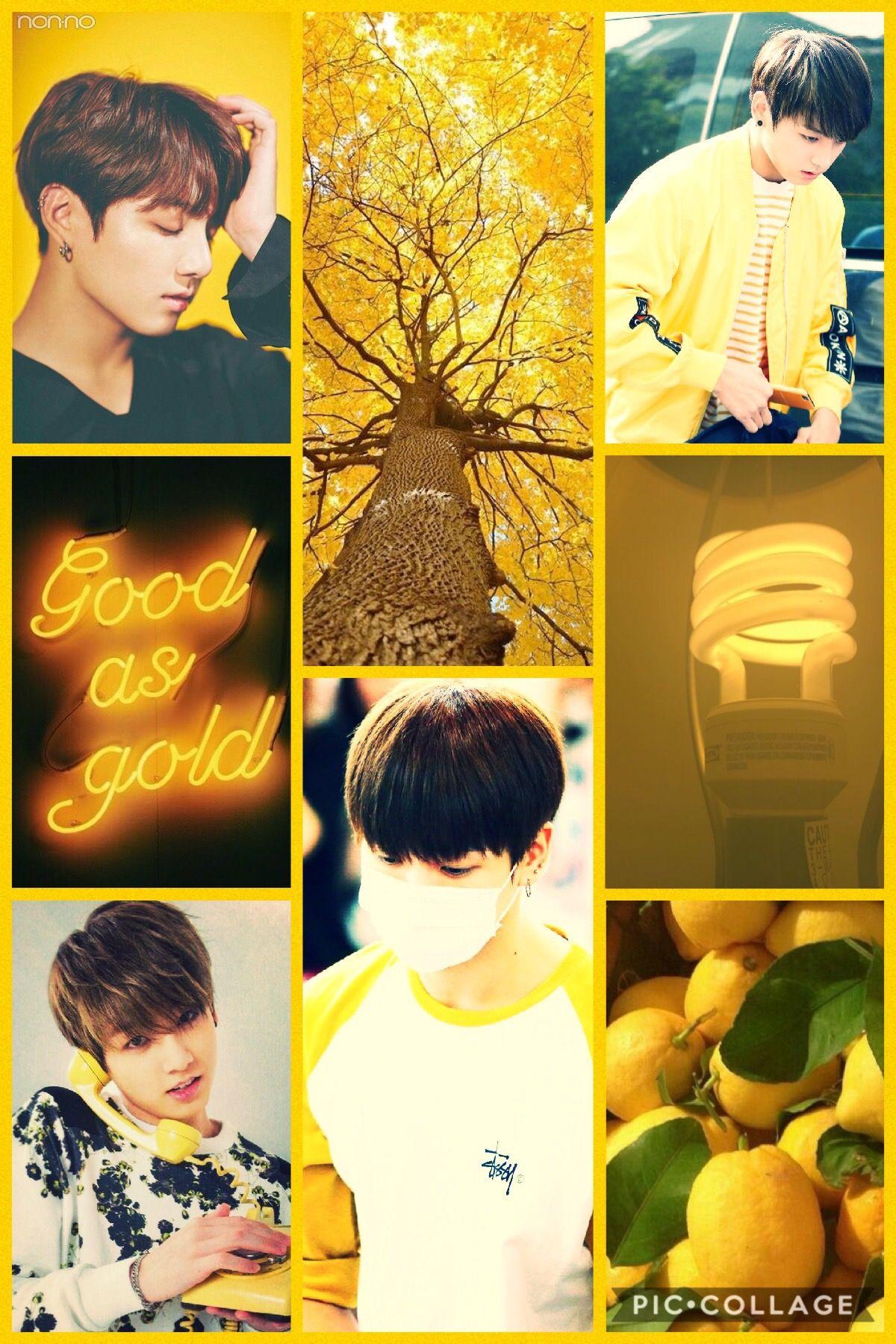 1200x1800 Jungkook Gold Aesthetic Wallpaper