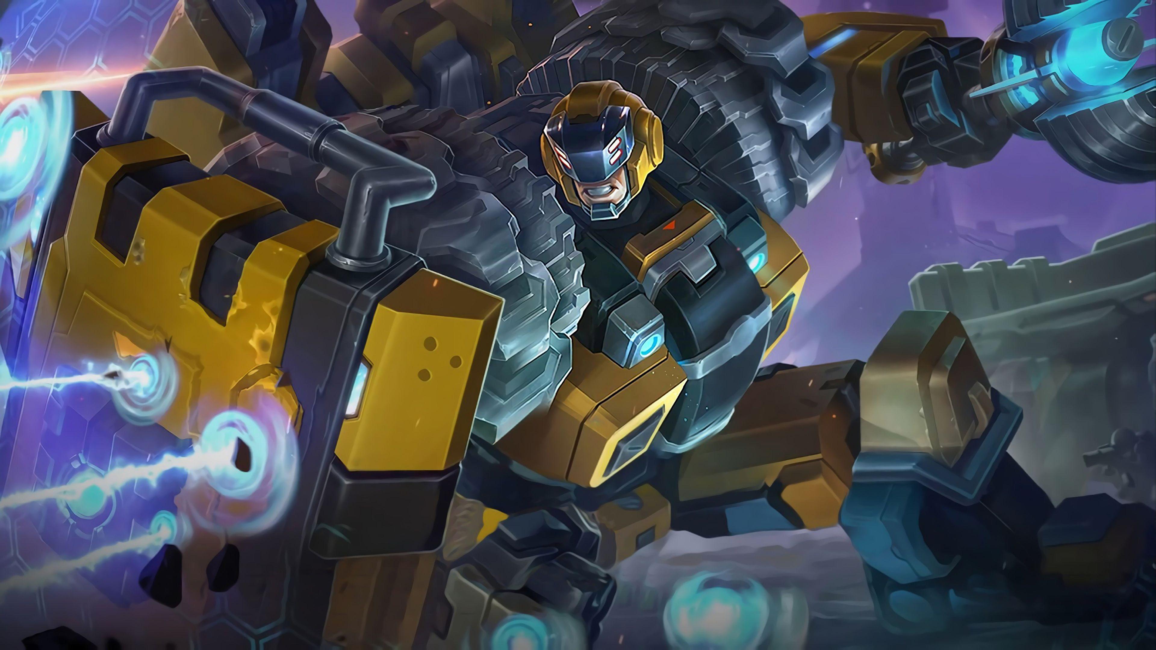 3840x2160 Johnson Wreck King Skin Mobile Legends 4K Wallpaper