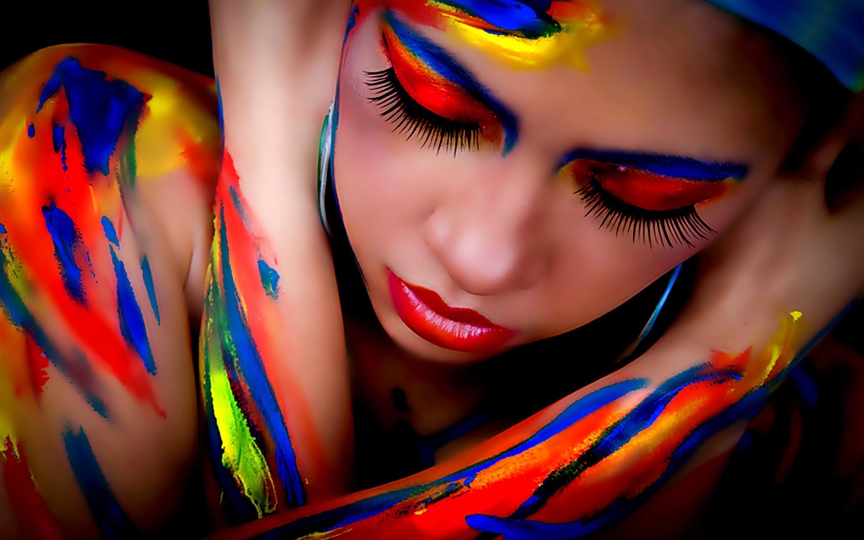 3000x1875 Body Paint Wallpaper