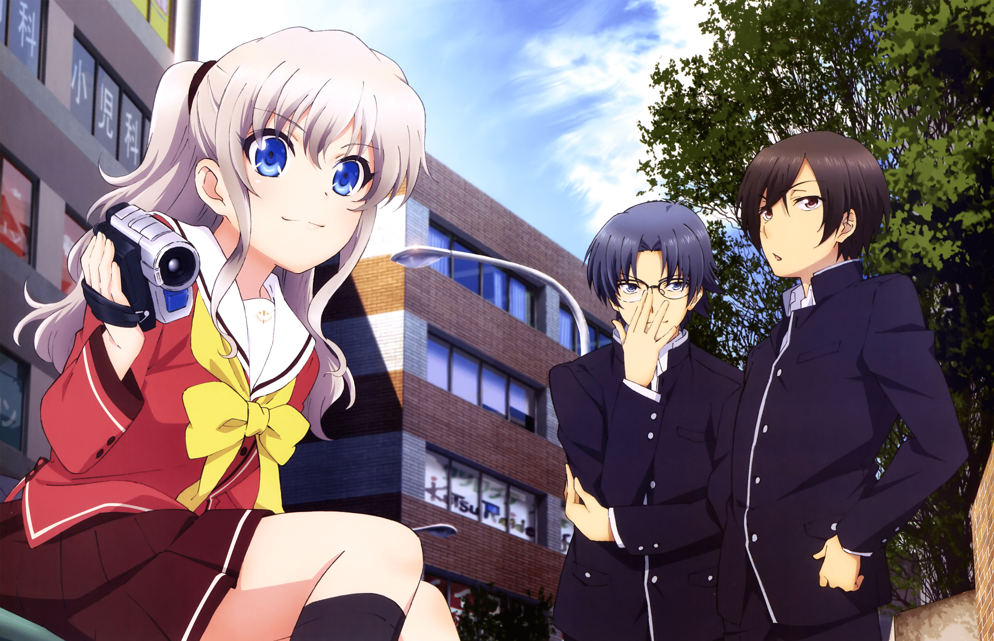3350x2160 Charlotte Anime Tomori Nao Otosaka Yuu Wallpaper:3350x2160