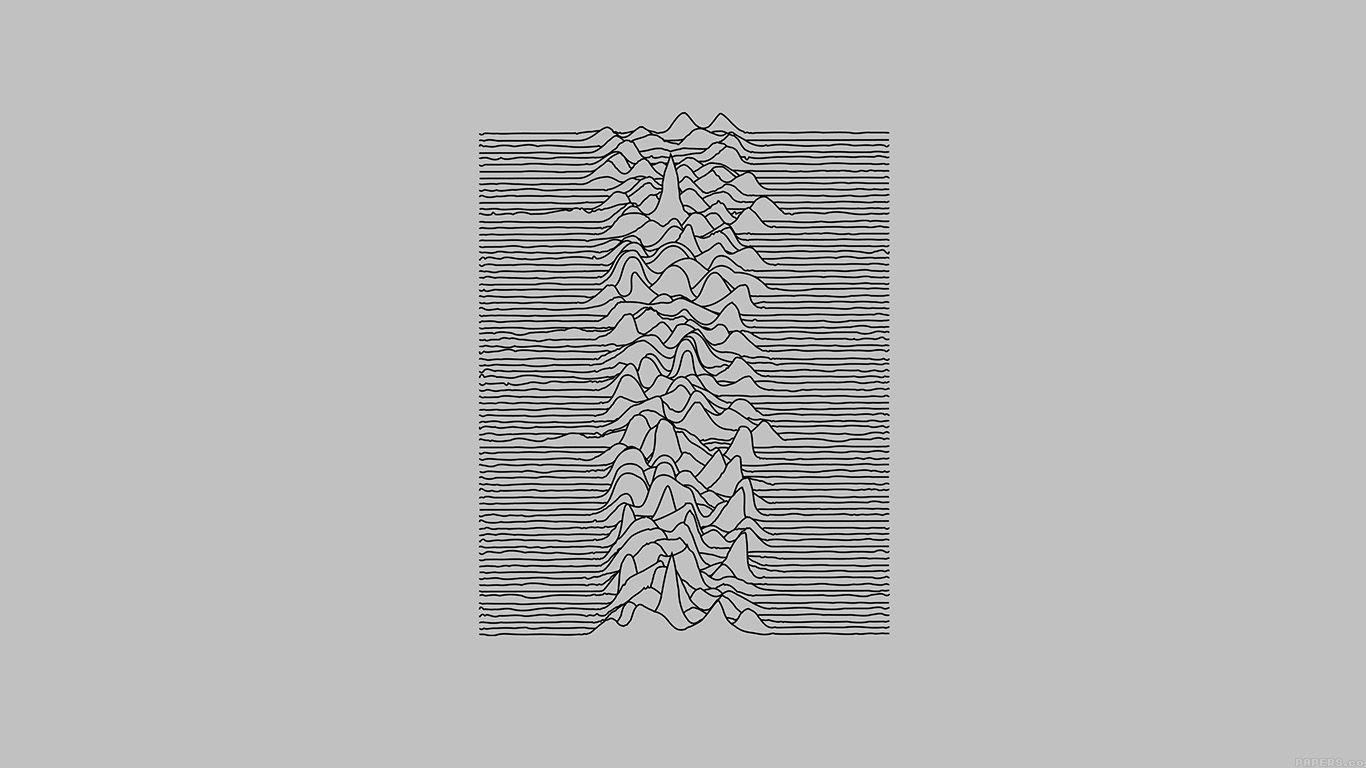1366x768 Joy Division Unknown Pleasures White Art Minimal Wallpaper