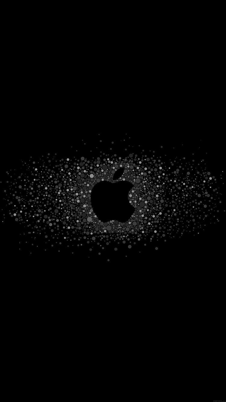 750x1334 Logo Art Apple Rainbow Minimal Dark iPhone 8 Wallpaper Free Download