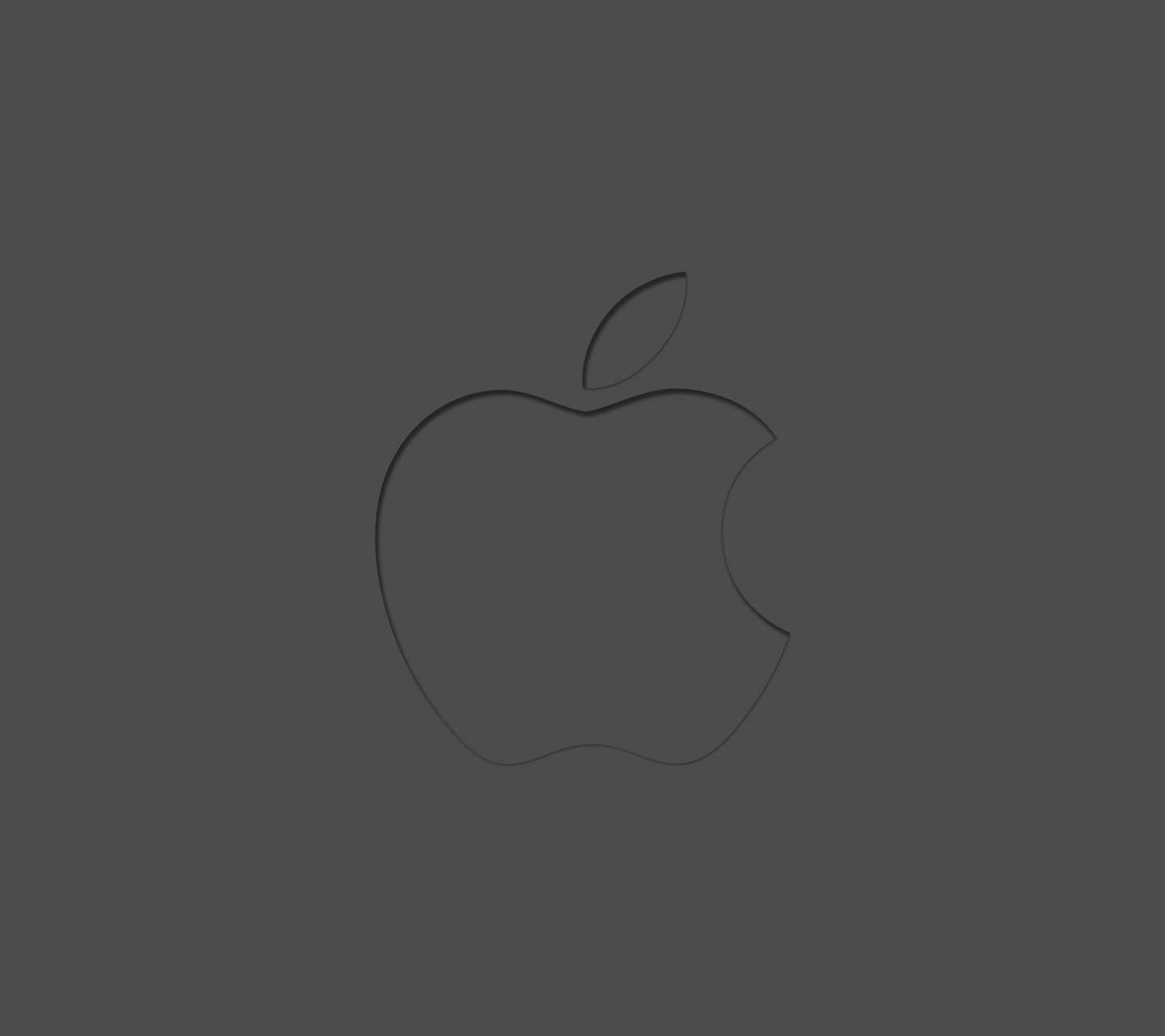 1440x1280 minimal apple logo wallpaper