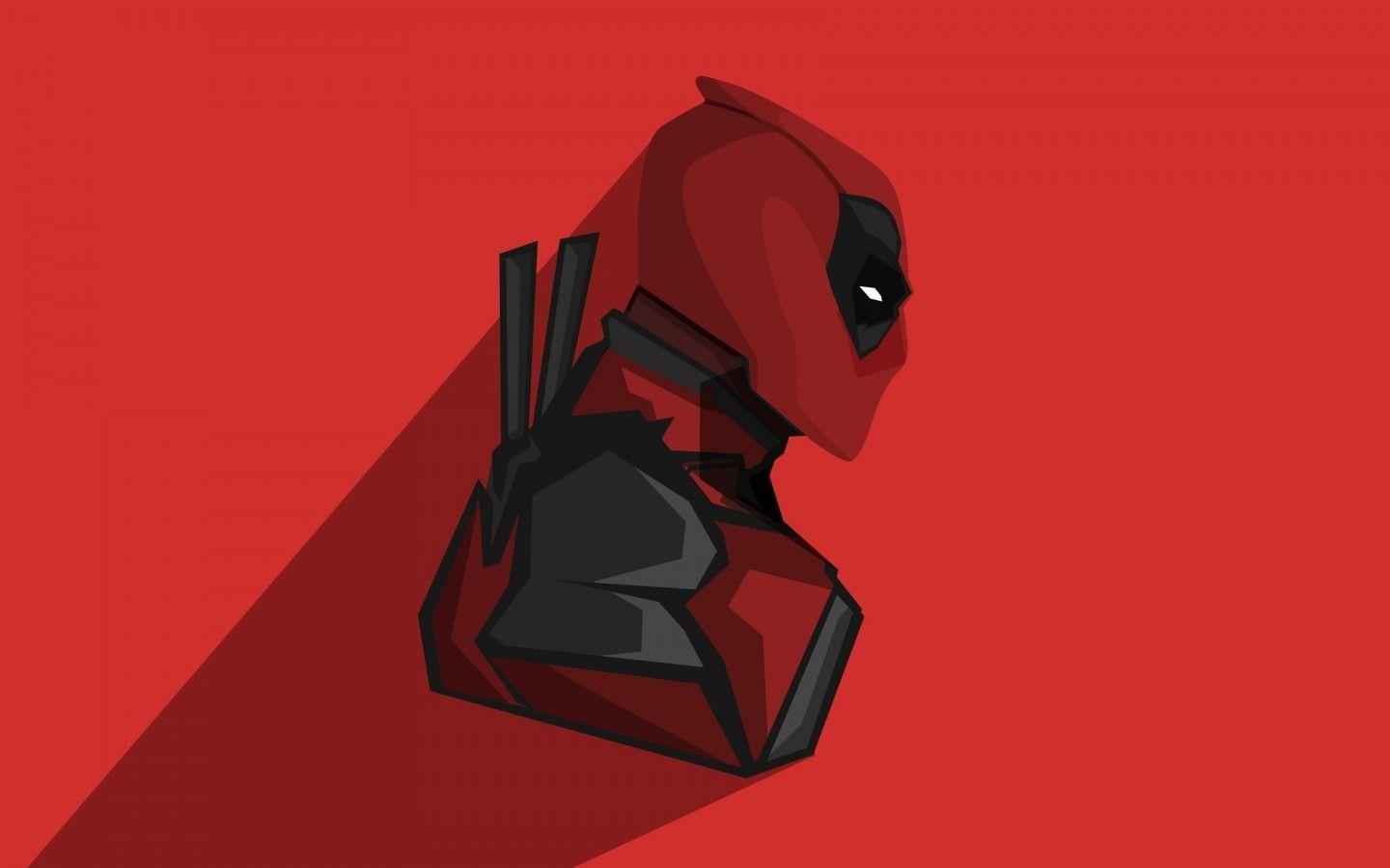 1440x900 Download 1440x900 Minimal, Deadpool Profile View, Digital Art Wallpaper for MacBook Pro 15 inch, MacBook Air 13 inch