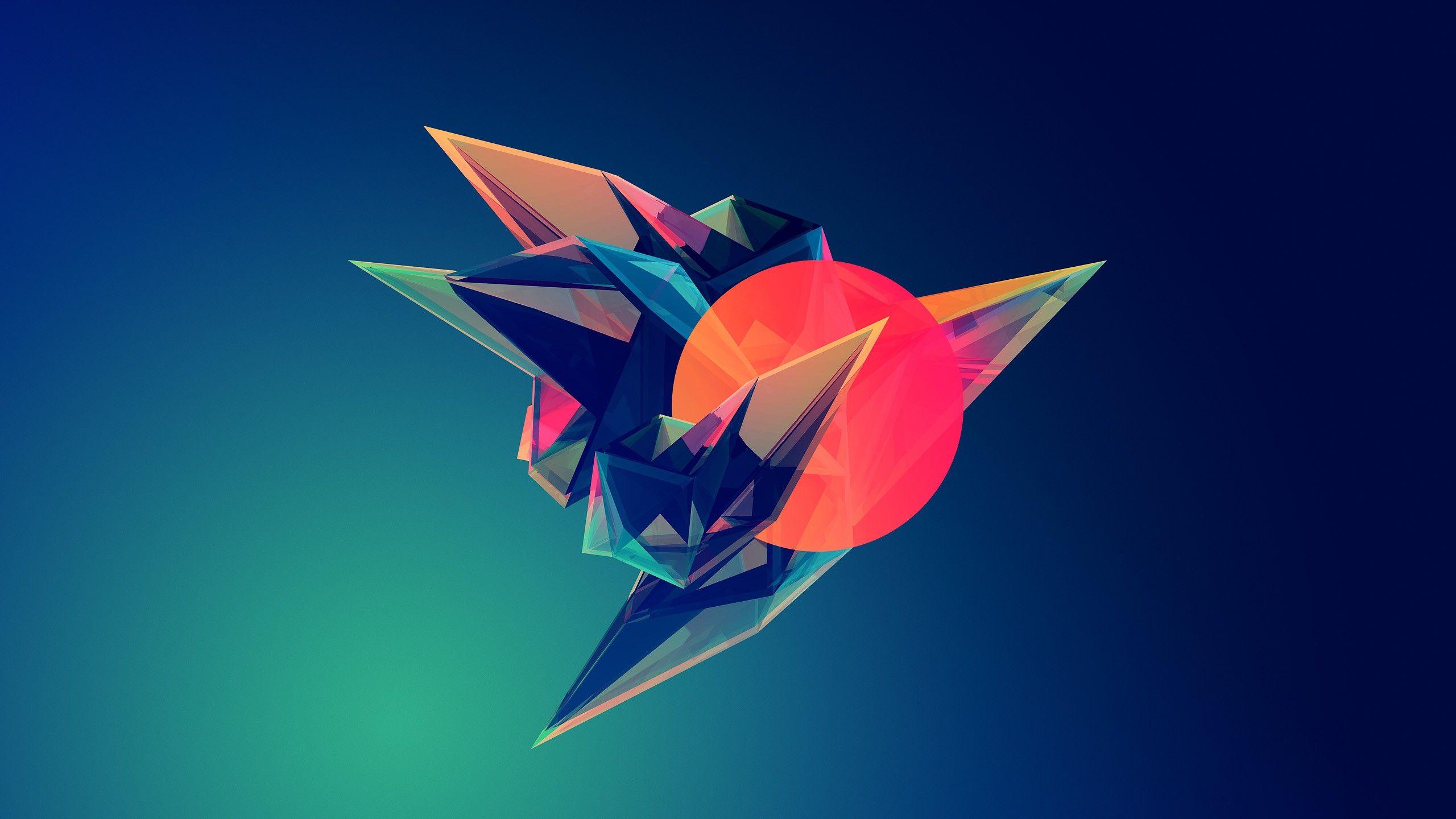 2560x1440 Artistic Shapes Wallpaper