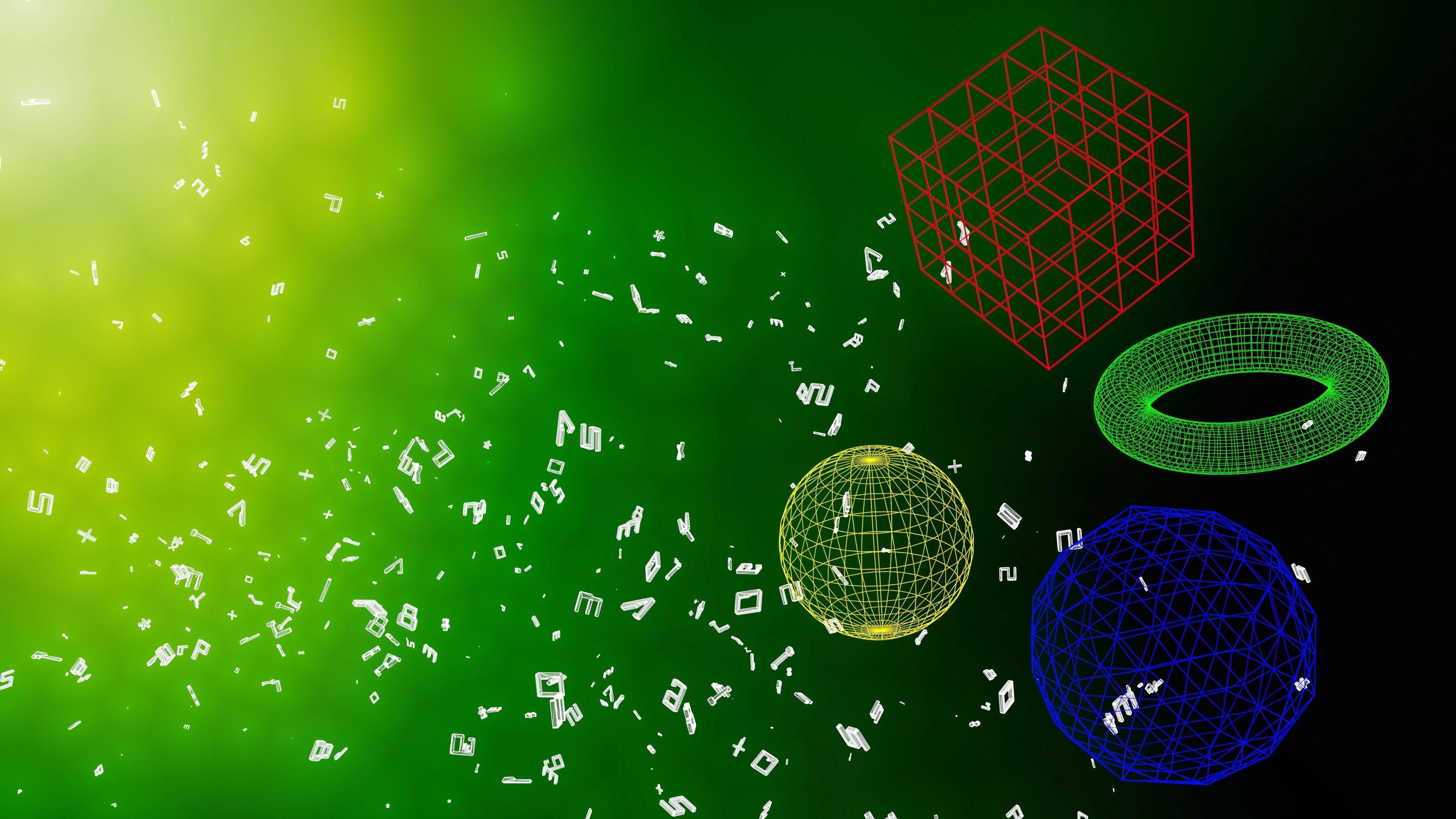 3840x2160 Geometric Shapes 4K wallpaper