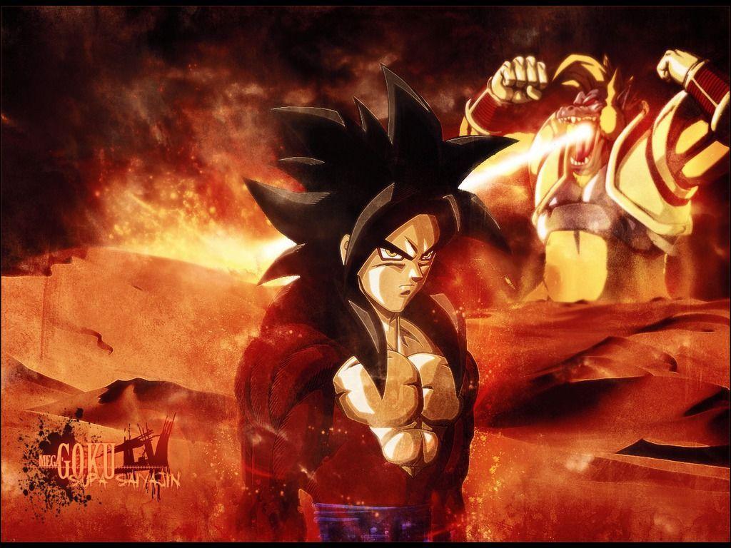 1024x768 Goku SSJ4 Wallpaper