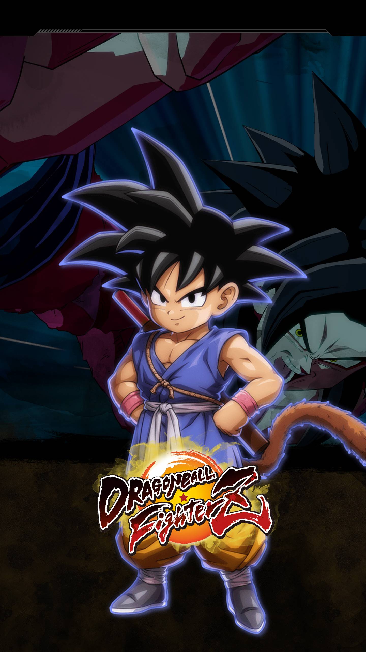 1440x2560 Dragon Ball FighterZ Goku (GT) Wallpaper. Cat with Monocle