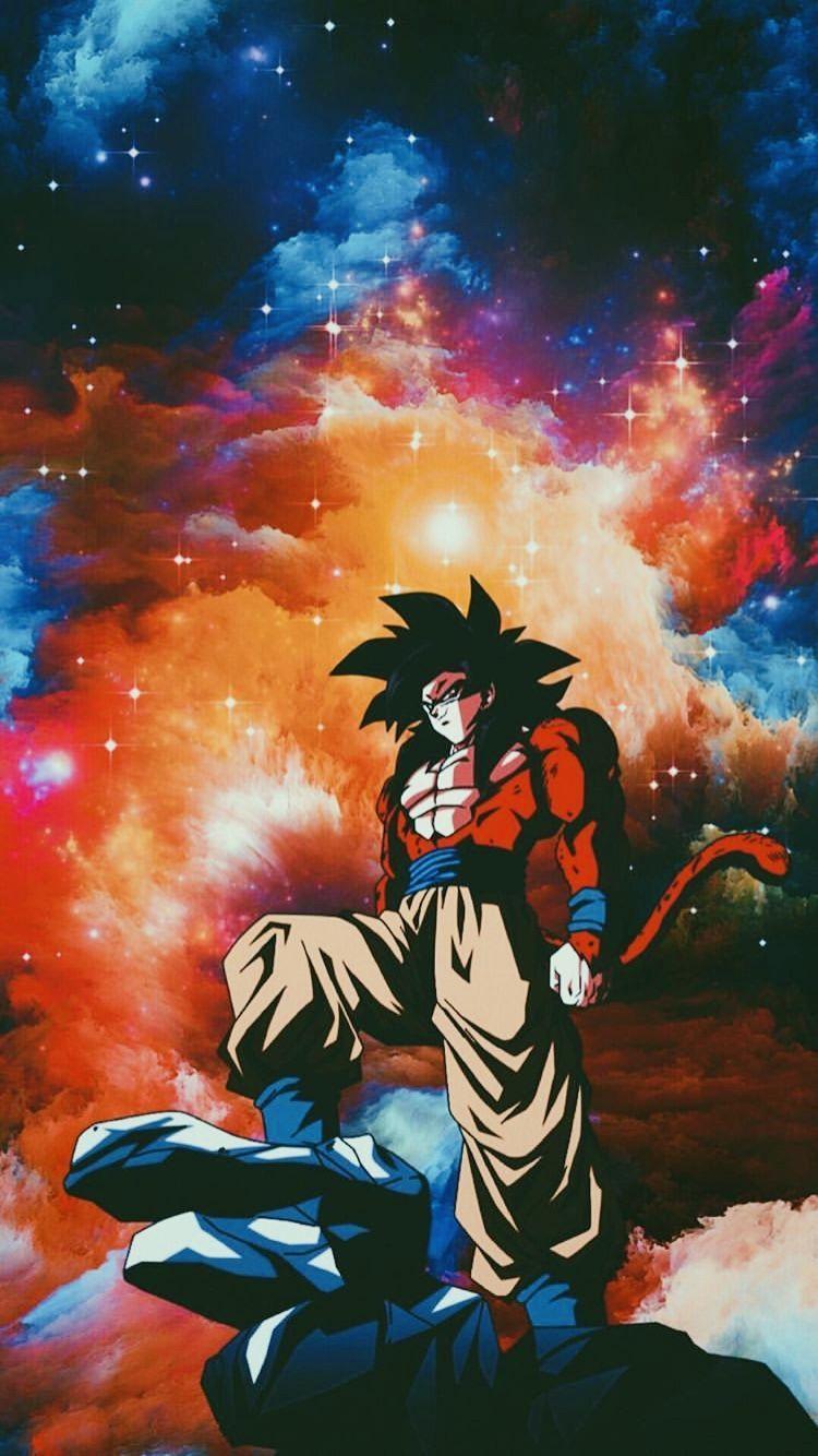 750x1334 SSJ4 Son Goku GT By 17Silence. Dragon ball wallpaper, Dragon ball artwork, Anime dragon ball