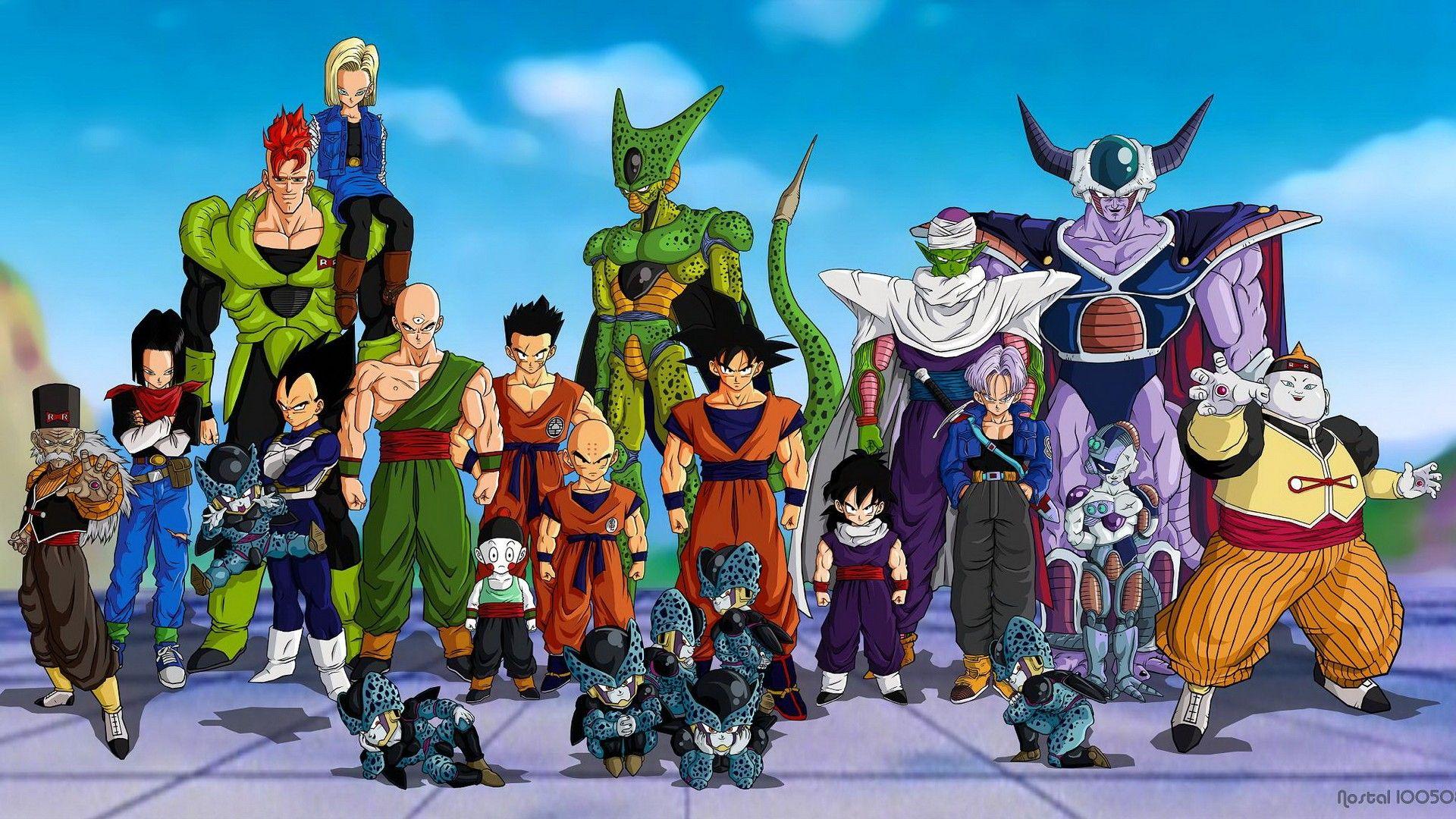 1920x1080 Vegeta, Cell, c Son Goku, Trunks, anime, Son Goten, Son Gohan, freezer, Dragon Ball Z, Dragon Ball GT, Dragonball GT, Krillin, Dragonball, picolo, tenchinhan, chin wallpaper
