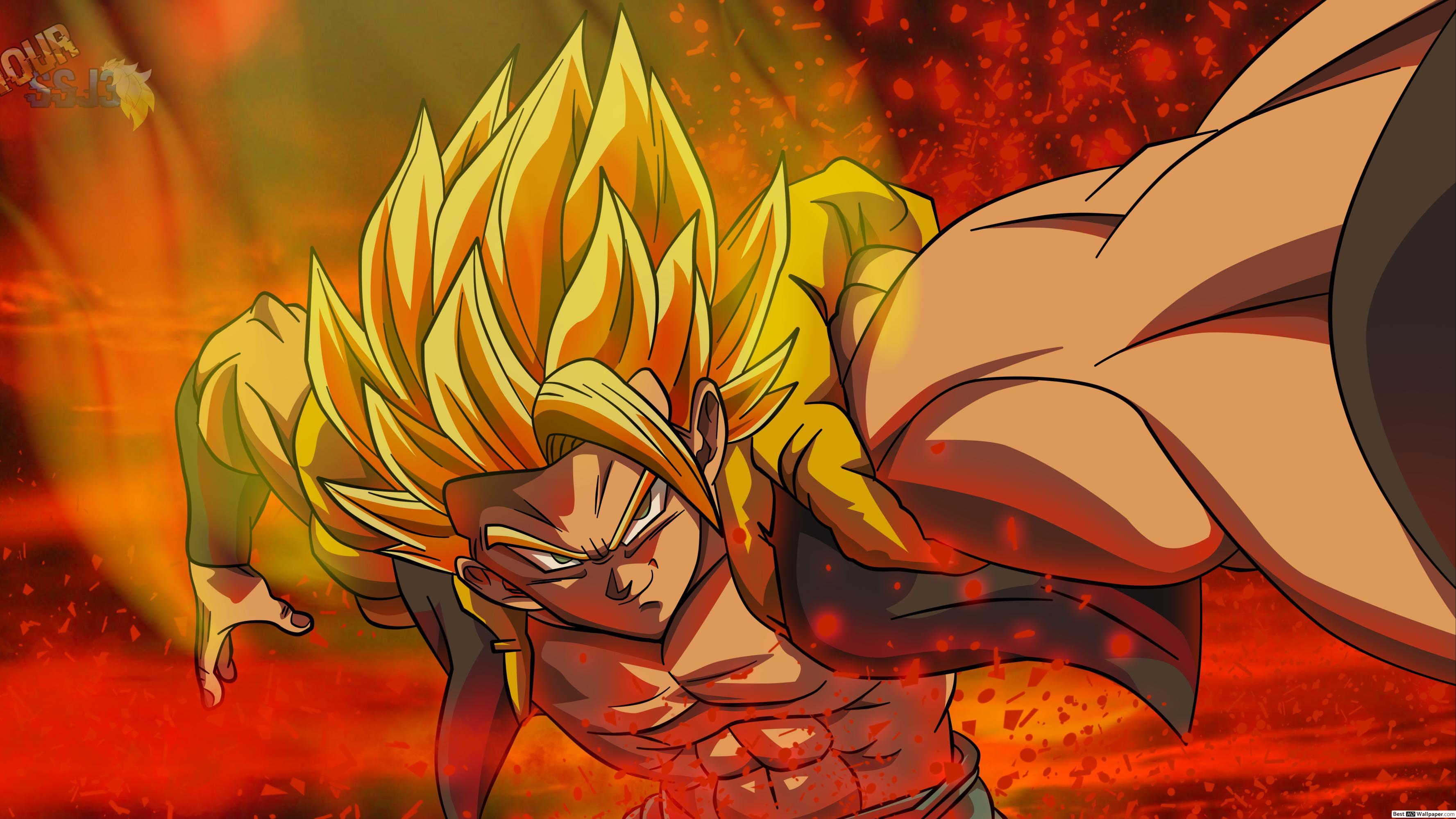 3554x1999 Wallpaper Gogeta Ssj4