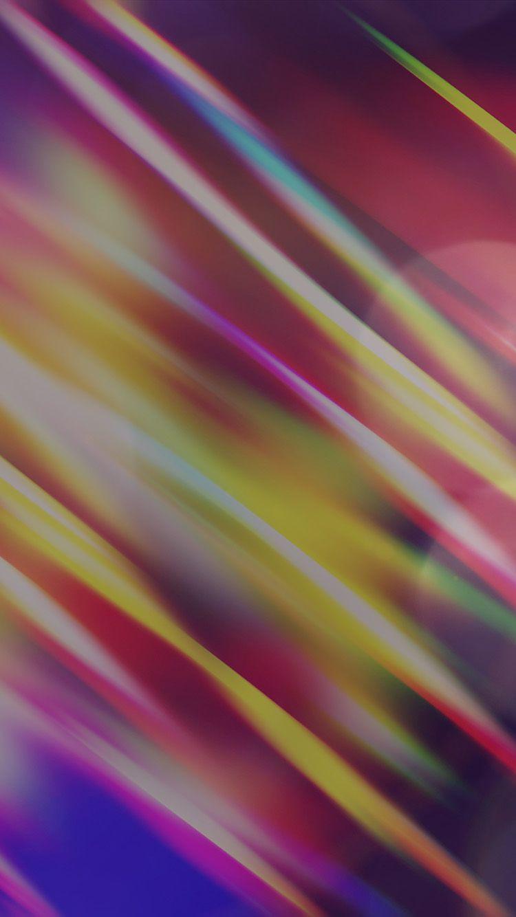 750x1334 Chrome Lights Rainbow Pattern Flare Bokeh