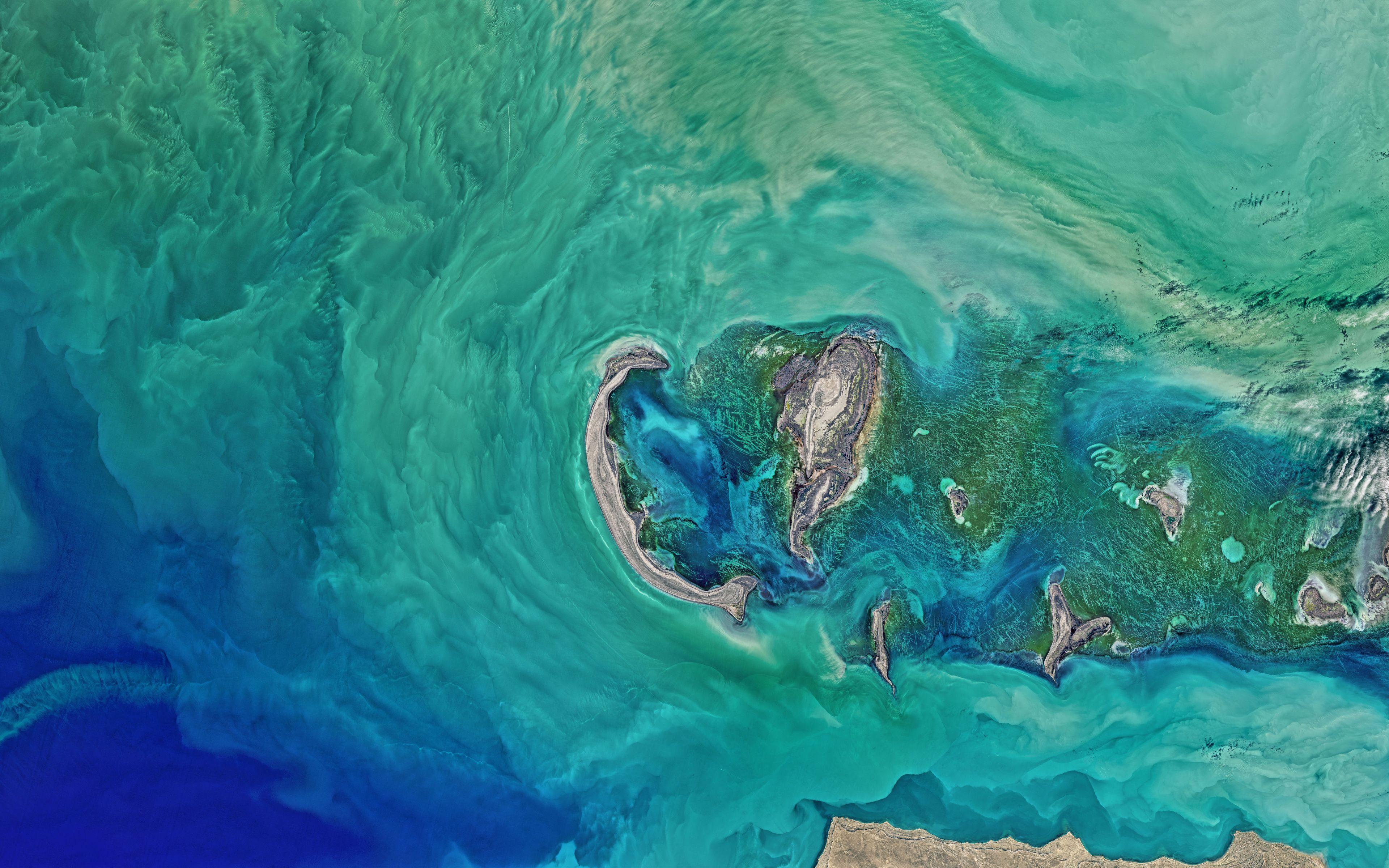 3840x2400 North Caspian Sea NASA 4K 8K Wallpaper
