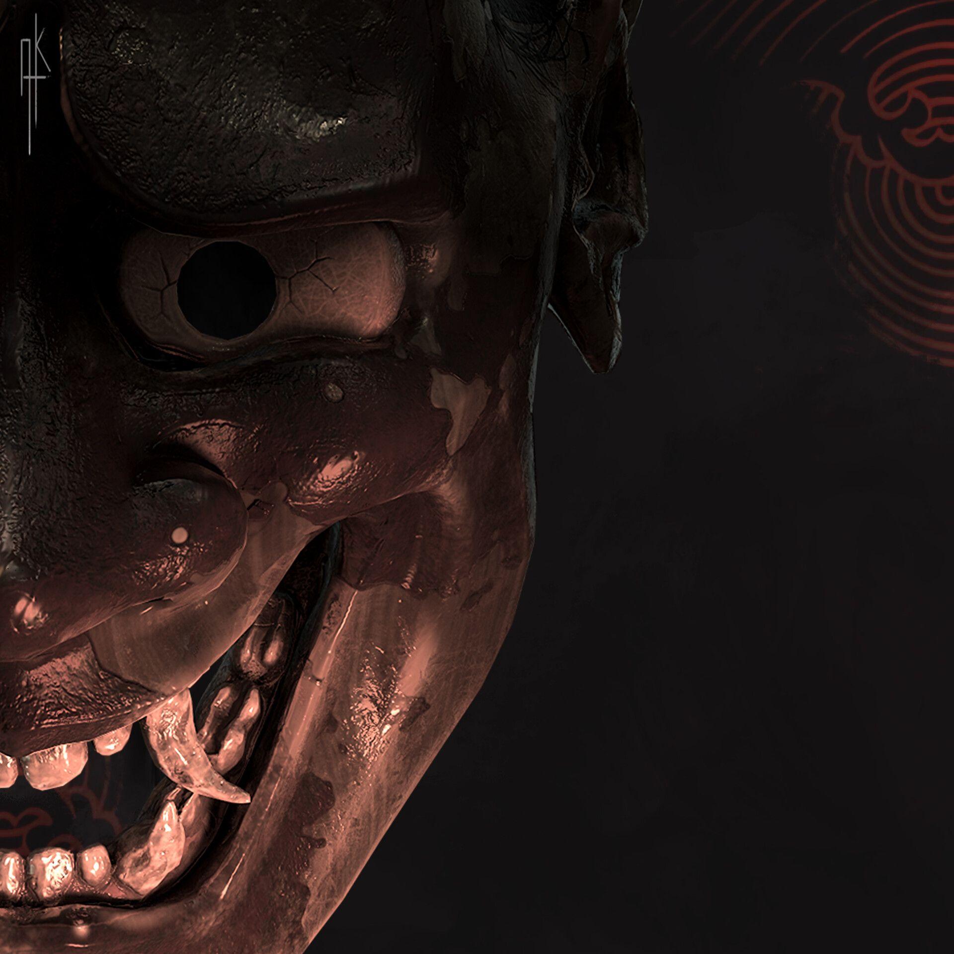 1920x1920 Hannya Mask, Axel Kloo