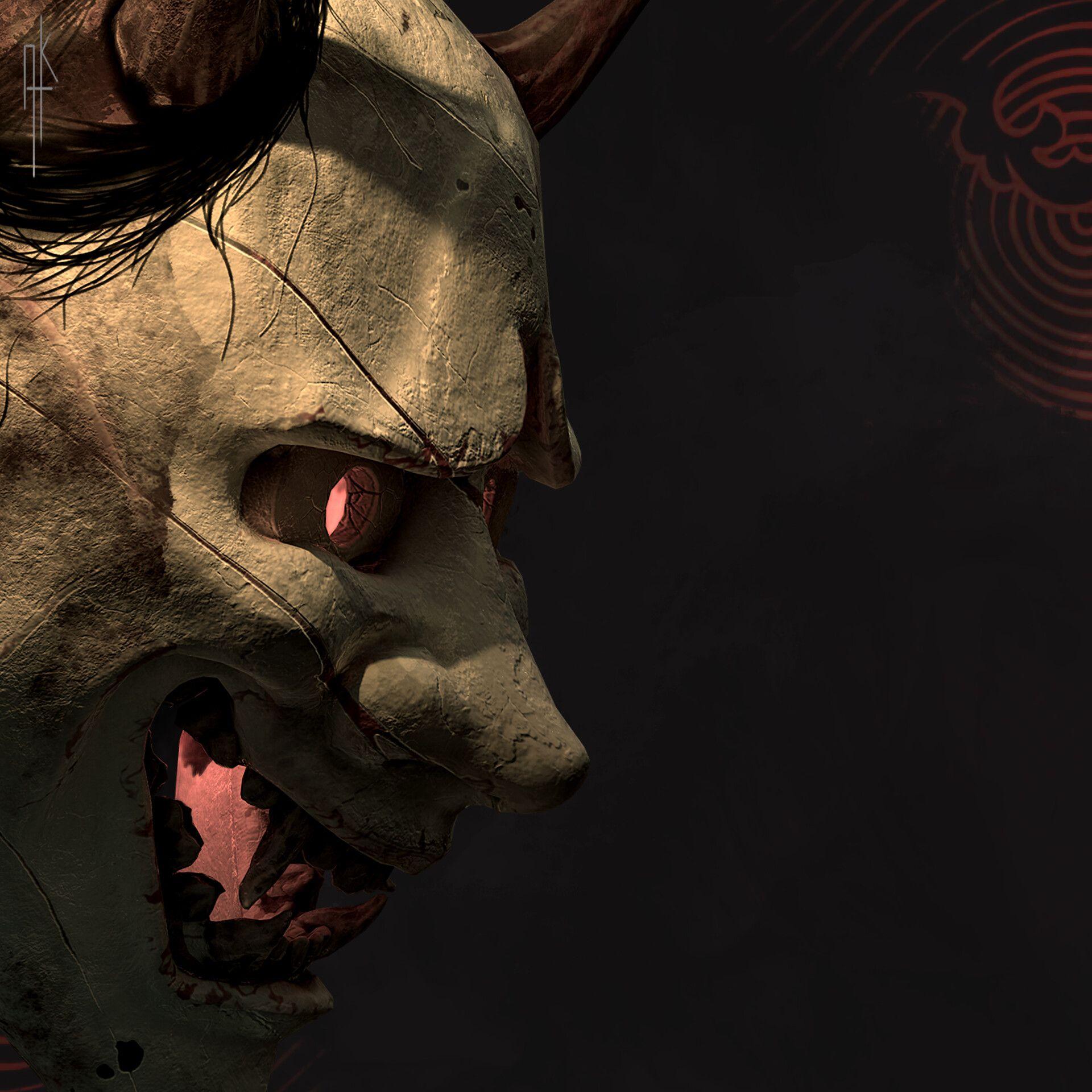 1920x1920 Hannya Mask, Axel Kloo