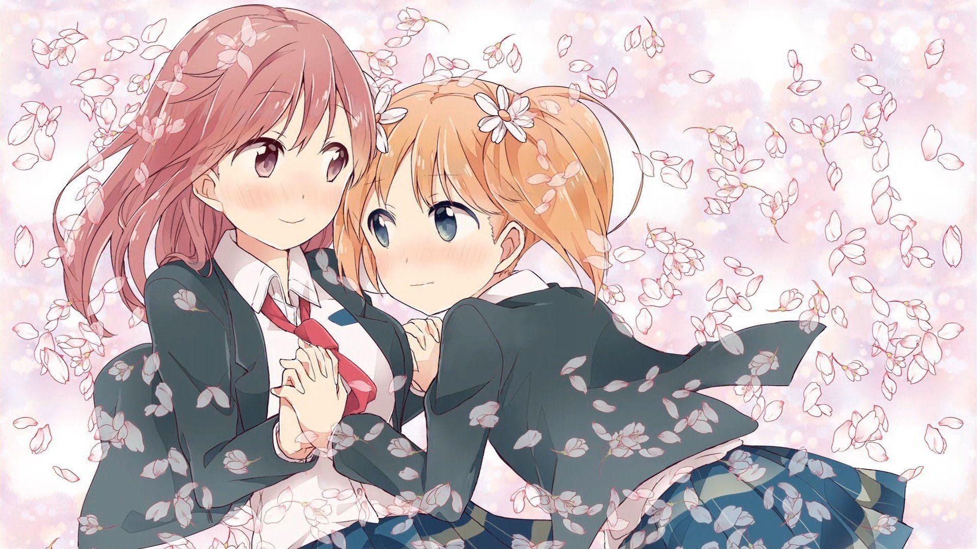 1920x1080 anime, Anime girls, Sakura Trick, Sonoda Yuu, Takayama Haruka, School uniform HD Wallpaper / Desktop and Mobile Image & Photo
