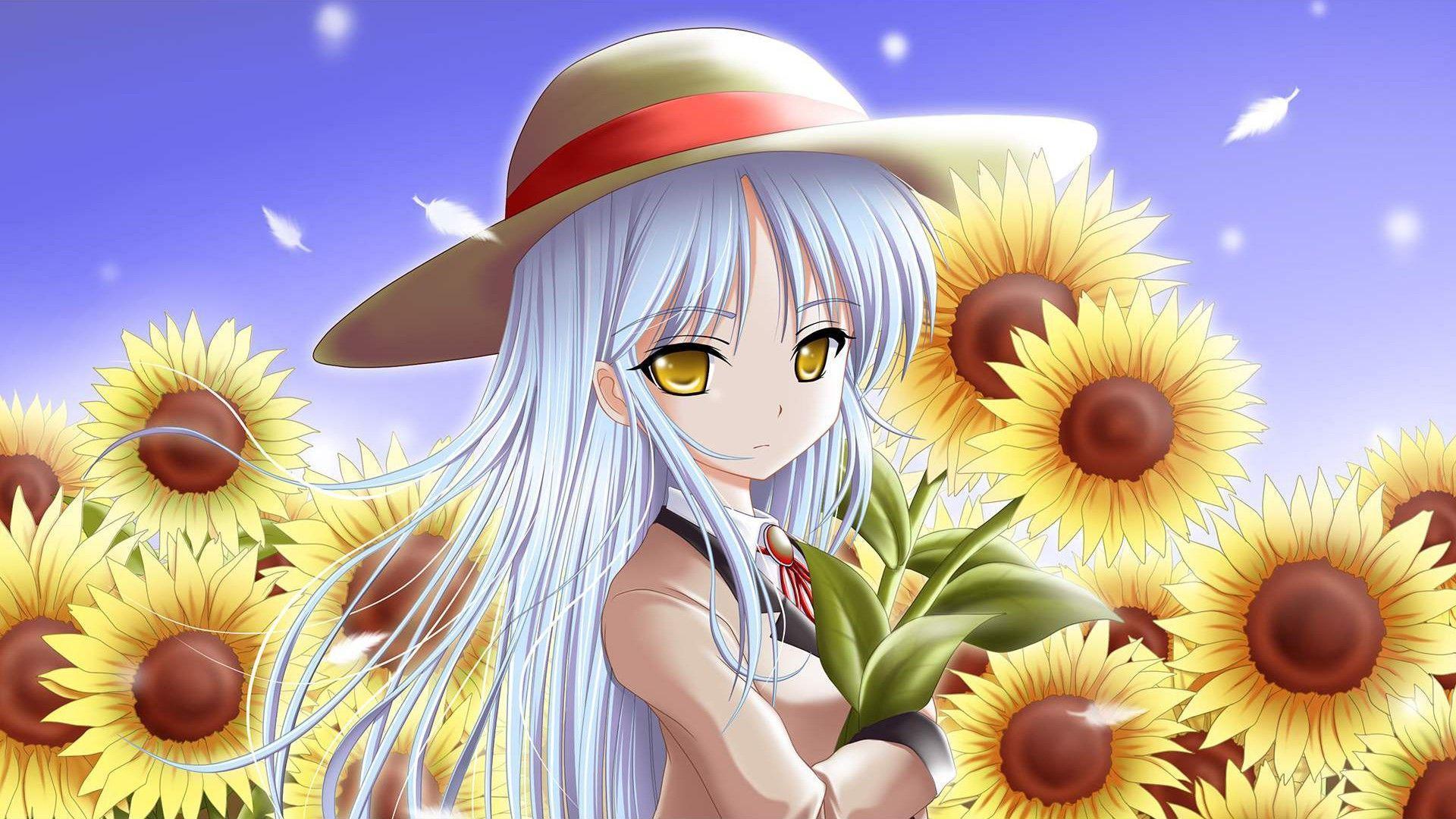 1920x1080 HD Kanade between the sunflowers Beats! Wallpaper. Download