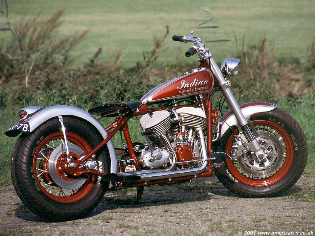 1024x768 Vintage Indian Motorcycle HD Wallpaper