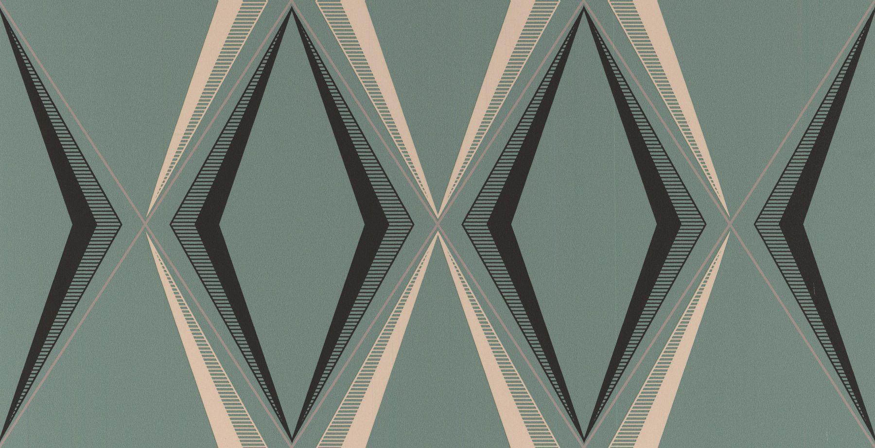 1800x922 Contemporary Wallpaper / Vintage / Geometric, Download Wallpaper