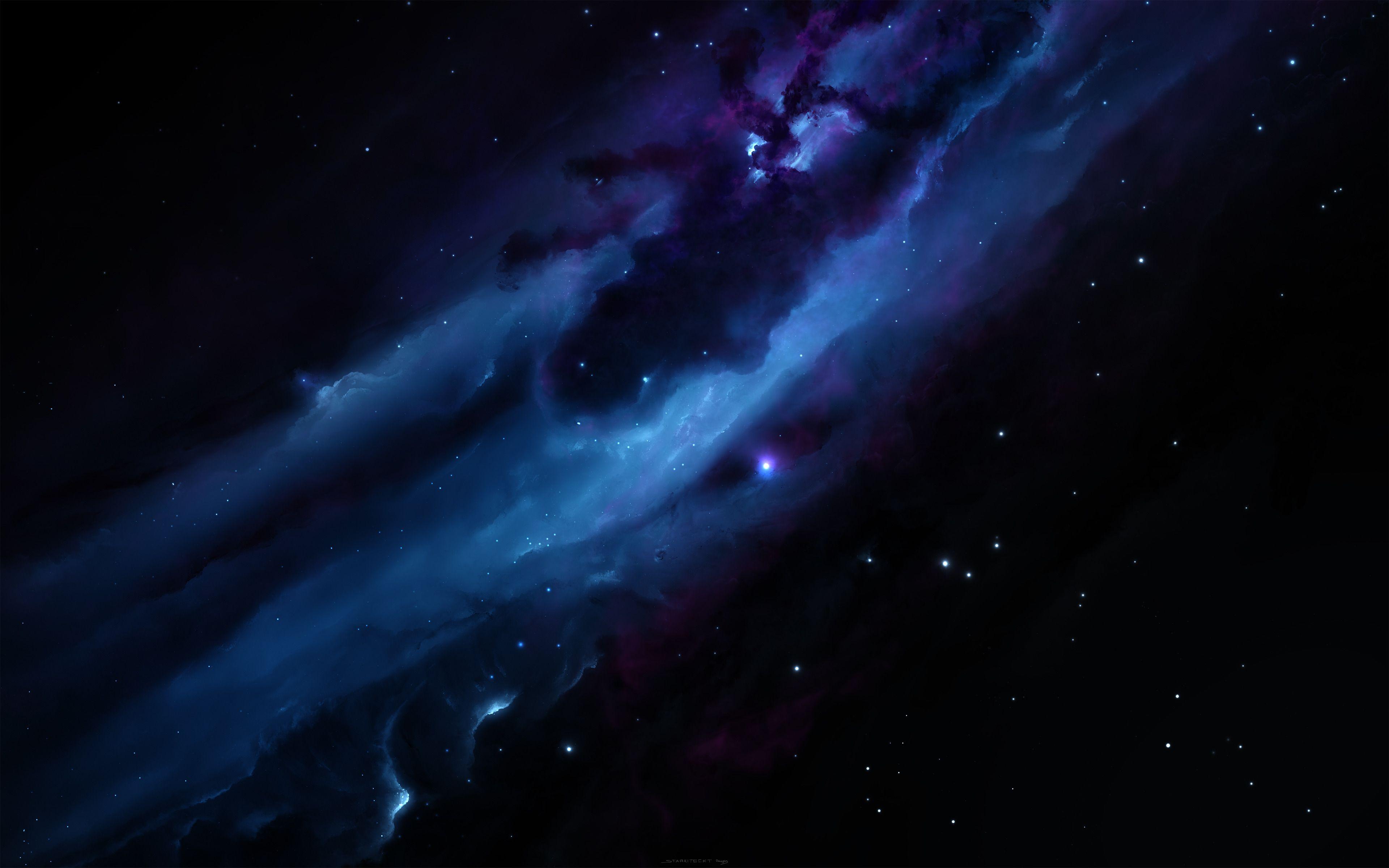 3840x2400 Download 3840x2400 wallpaper galaxy, clouds, nebula, stars, space, dark, 4k, ultra HD 16: widescreen, 3840x2400 HD image, background, 3019