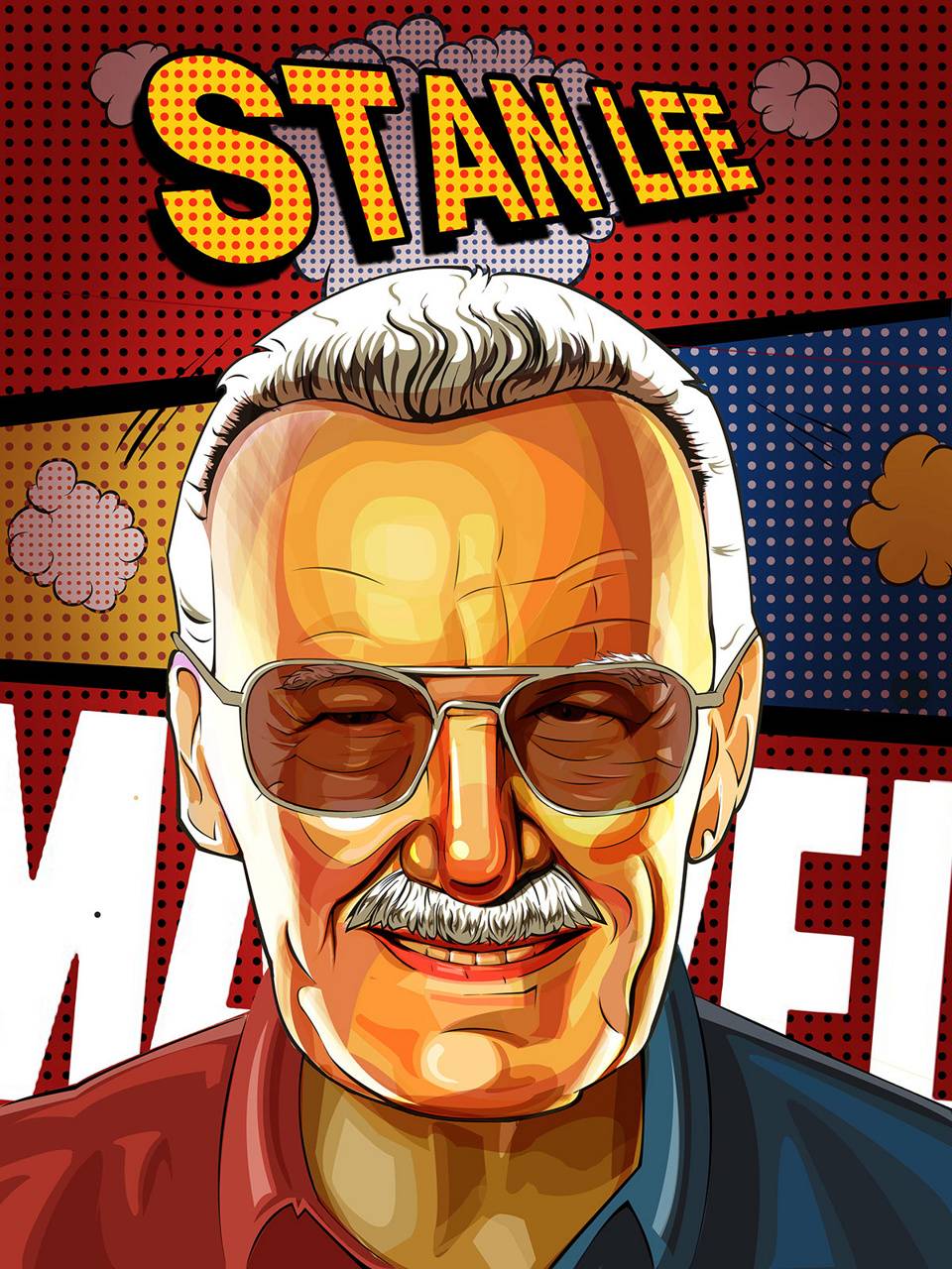 stan lee street art pop