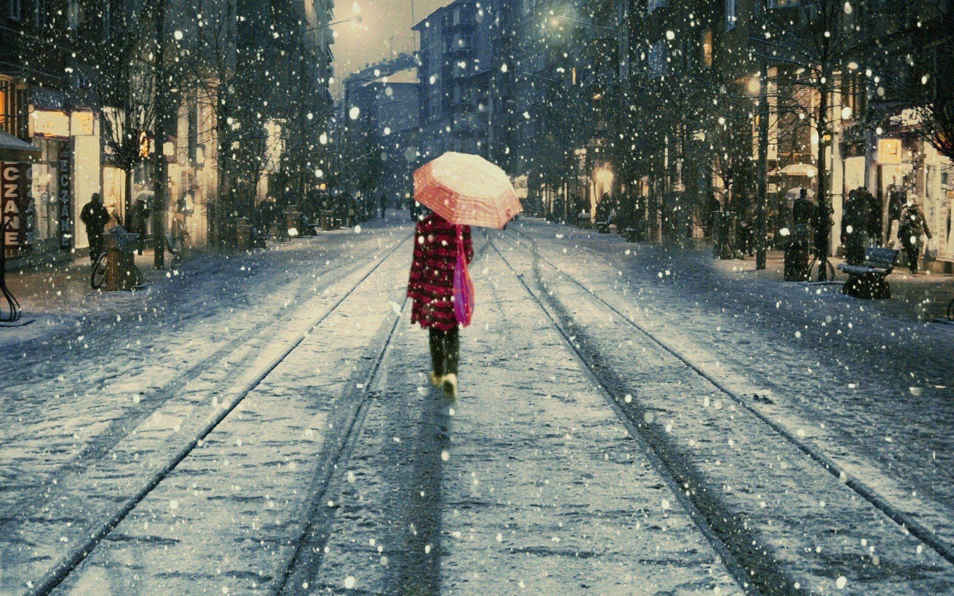 1920x1200 snow, Istanbul, Umbrellas, Istiklal, Street, Lifestyle, Street Wallpaper HD / Desktop and Mobile Background