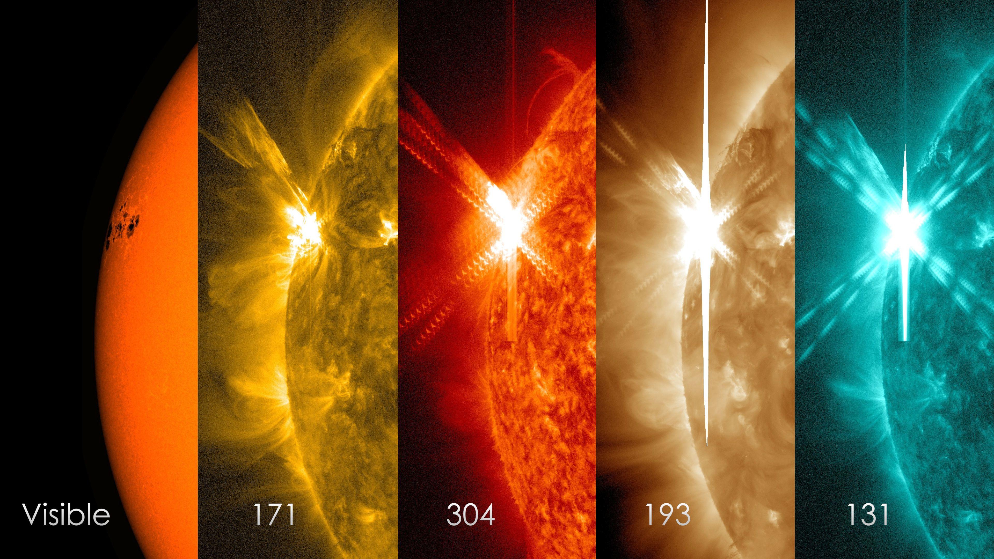 3840x2160 GMS: NASA's SDO Observes a Cinco de Mayo Solar Flare