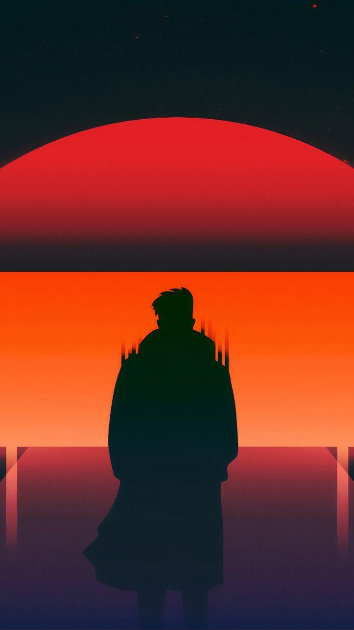 720x1280 Download 720x1280 wallpaper walking away, man, sunset, silhouette, samsung galaxy mini s s neo, alpha, sony xperia compact z z z asus zenfone, 720x1280 HD image, background, 21843