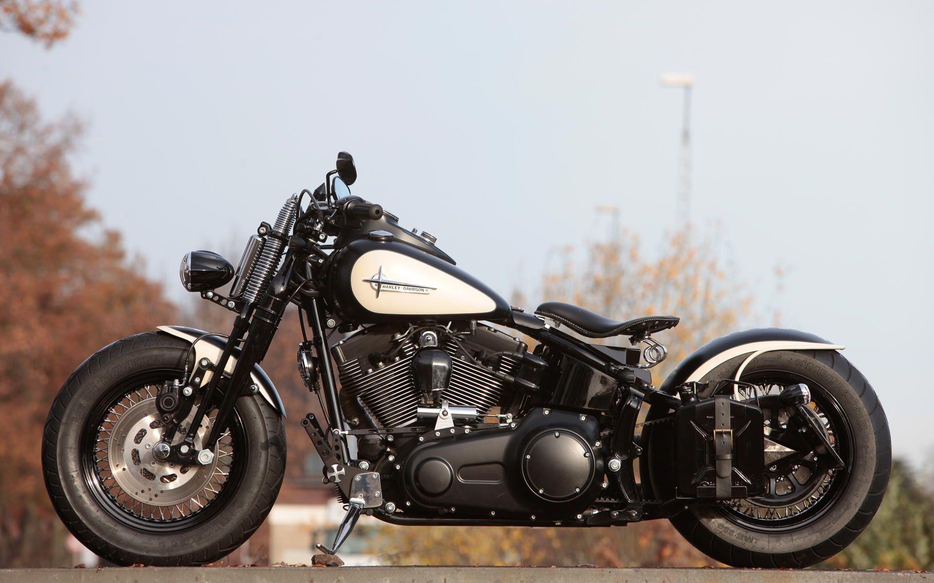 1920x1200 Download Wallpaper Harley Davidson Cross Bones, Side View, Retro Motorcycle, Bobber, Customized Harley Davidson, Thunderbike, American Motorcycles, Harley Davidson For Desktop With Resolution 1920x1200. High Quality HD Picture Wallpaper