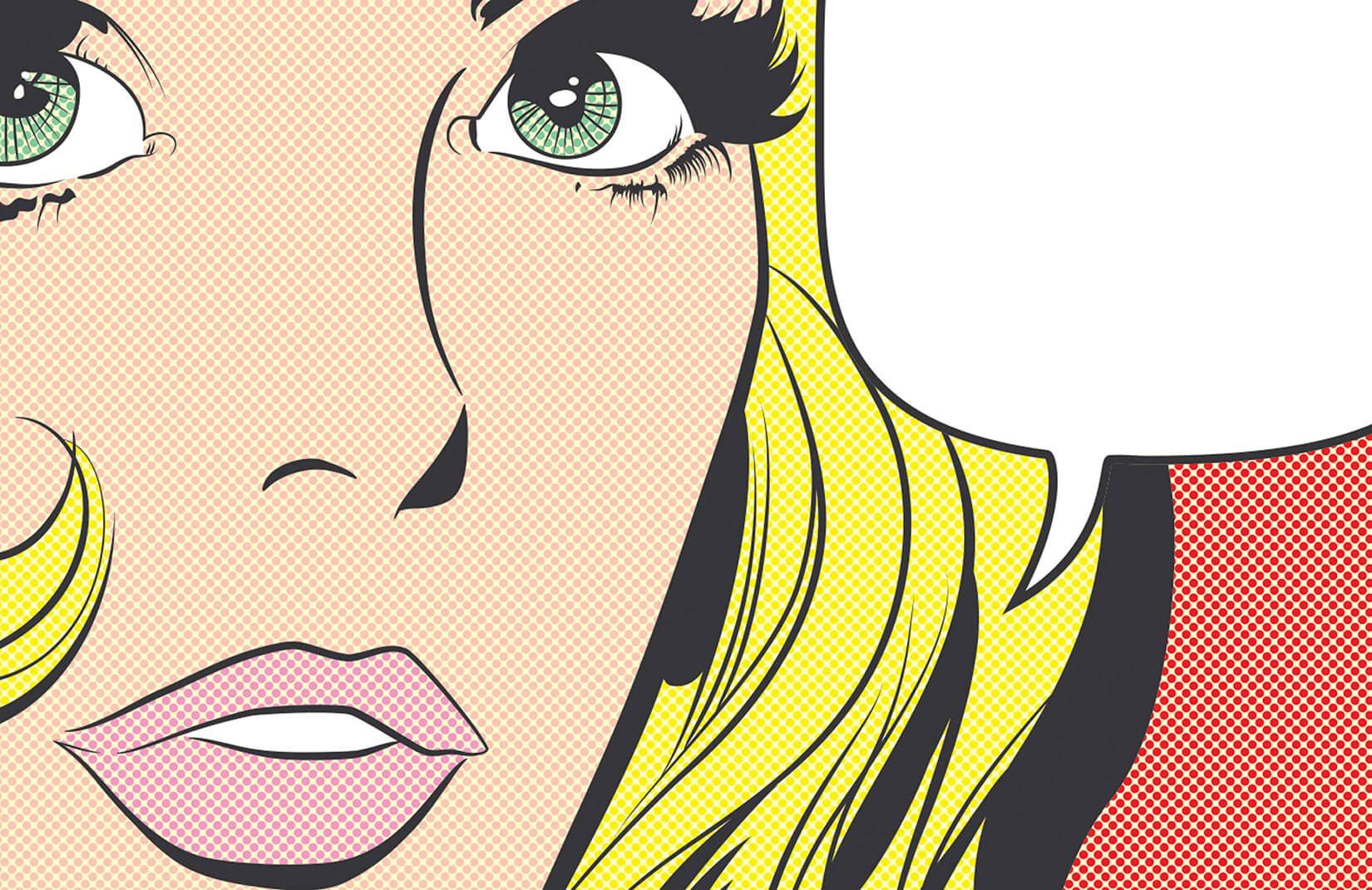 1650x1070 Pop Art Woman Wallpaper Mural