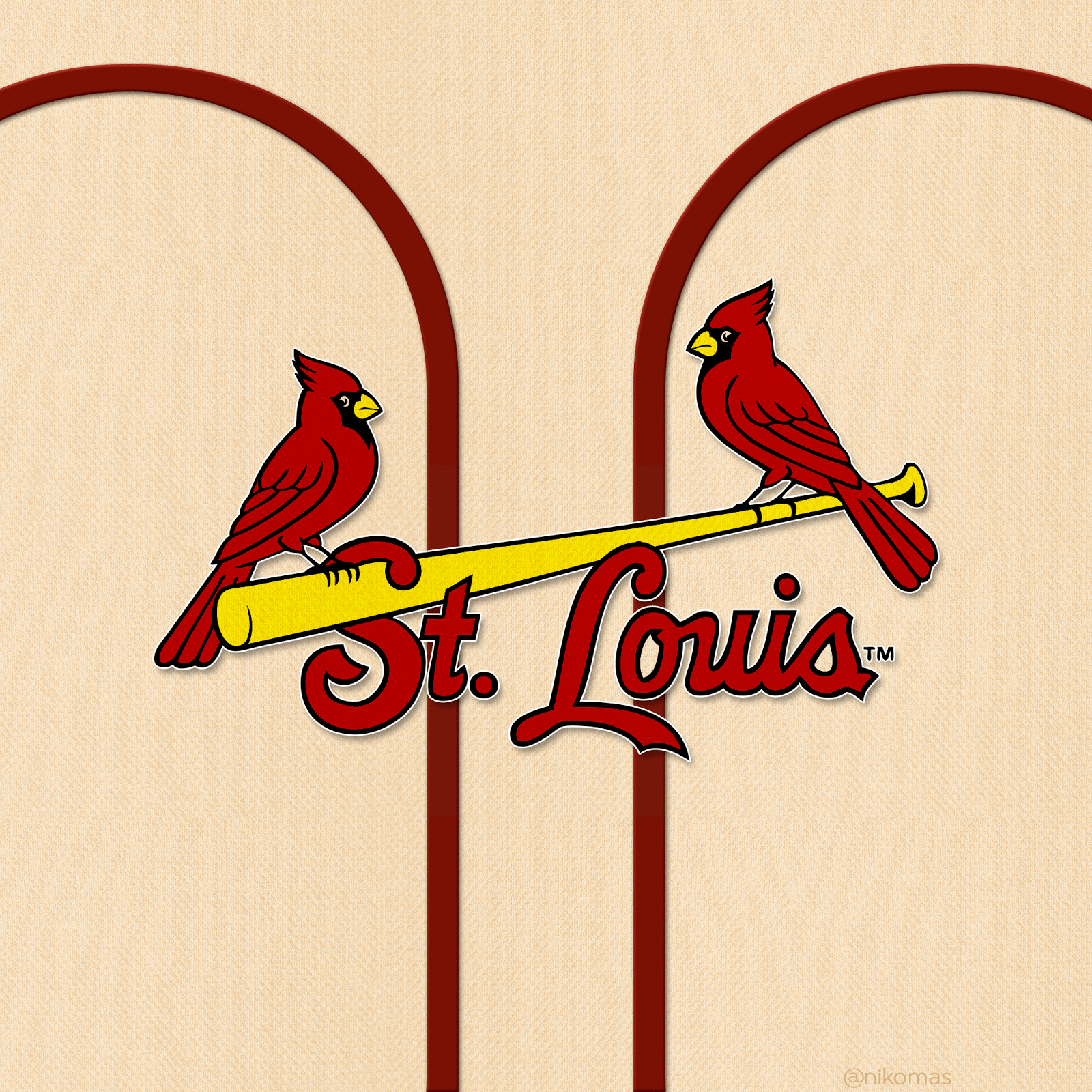 1600x1600 St Louis Cardinals iPad Wallpaper