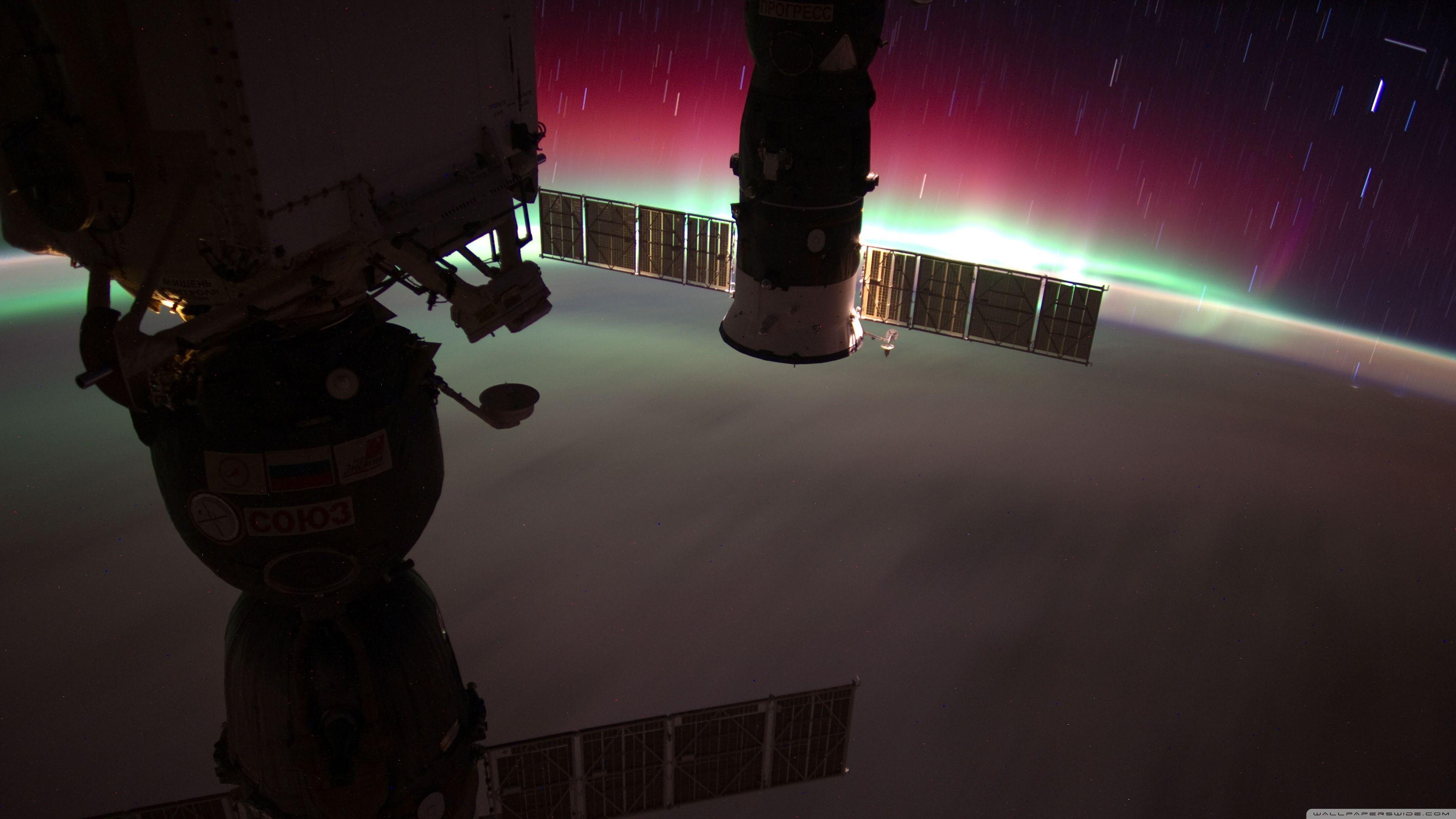 3840x2160 Aurora Australis, South Pacific, New Zealand, International