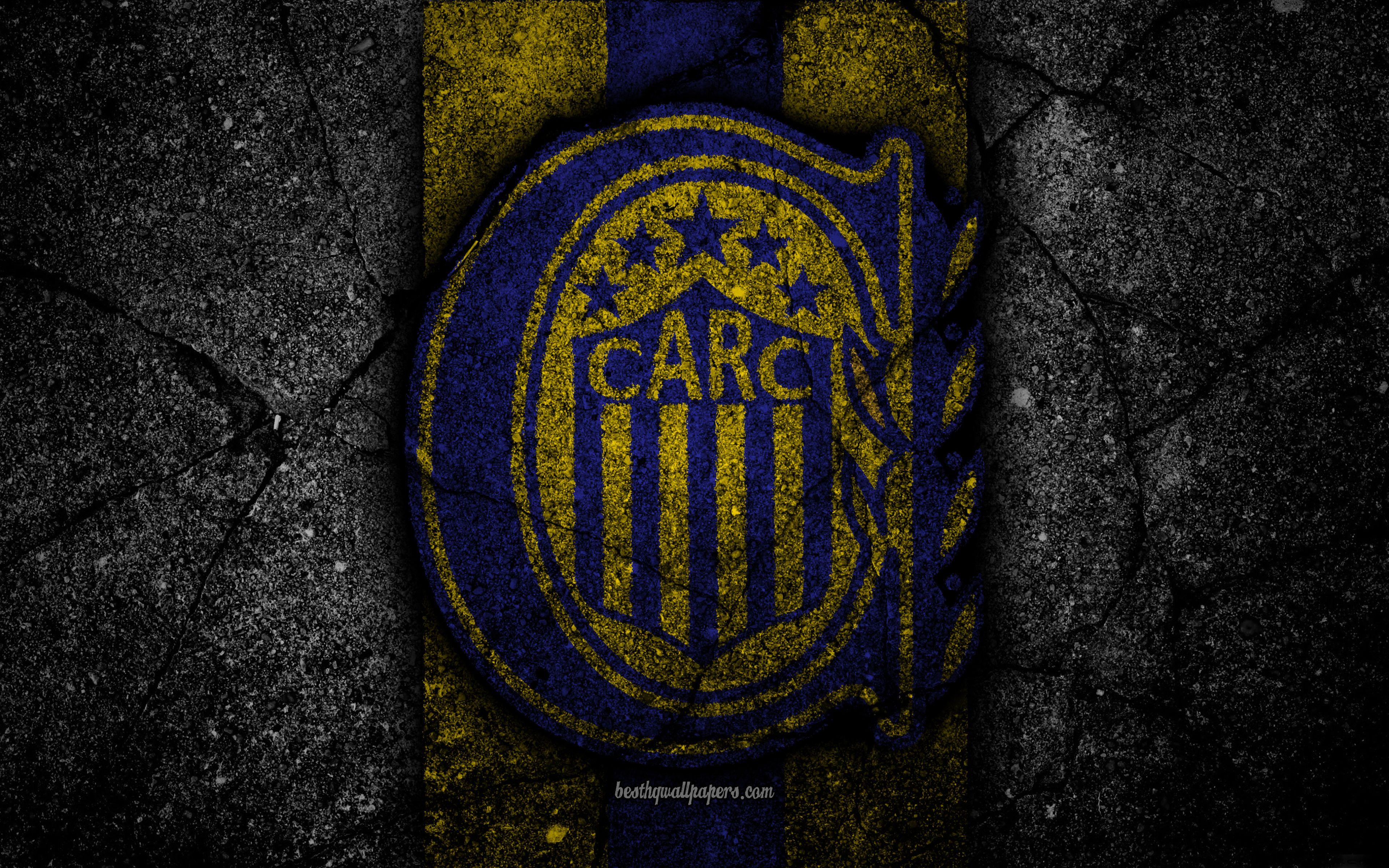 3840x2400 4k, Rosario Central Fc, Logo, Superliga, Aaaj, Black Esteghlal, Download Wallpaper