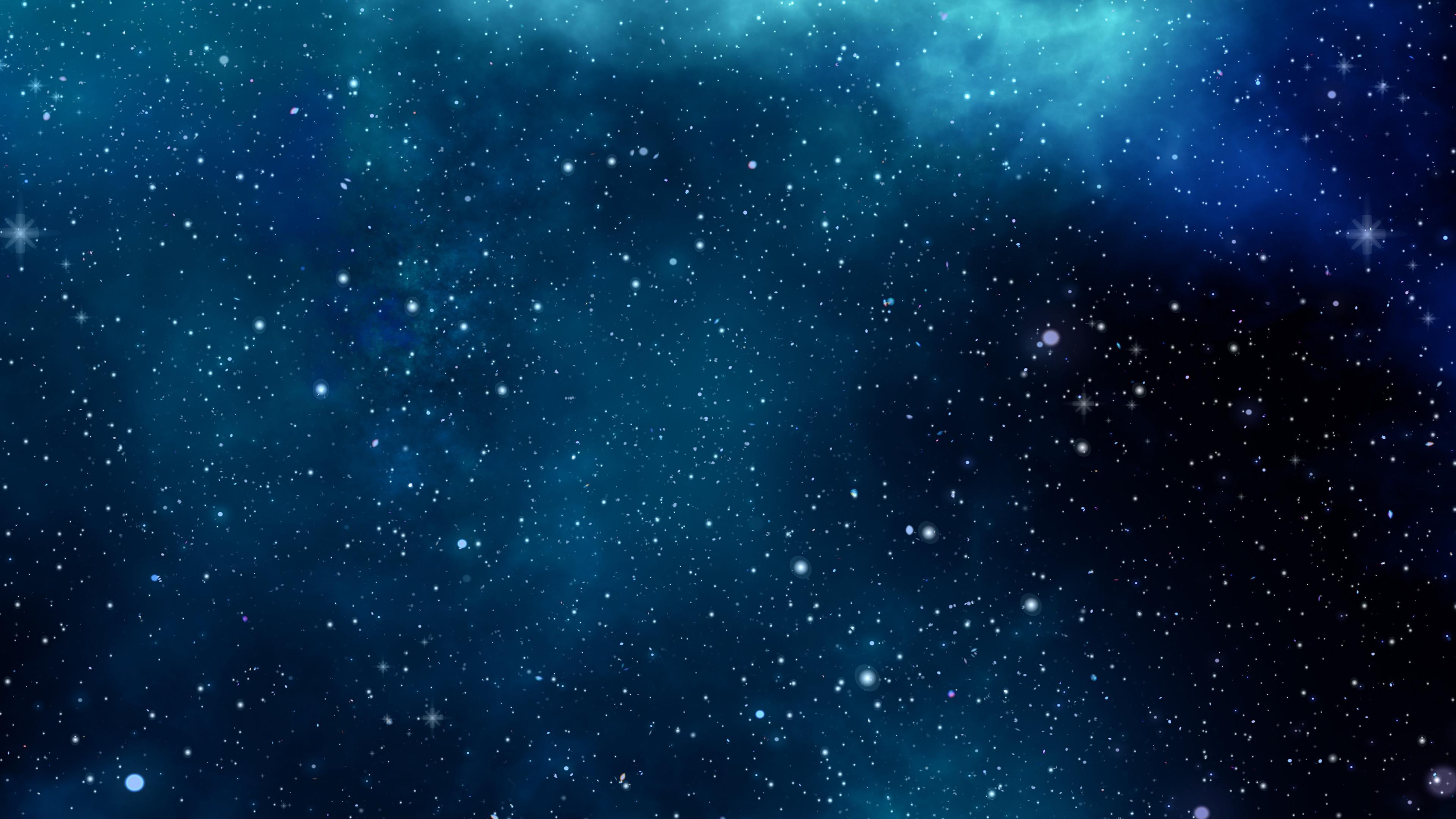 3840x2160 Blue Space Stars hình nền