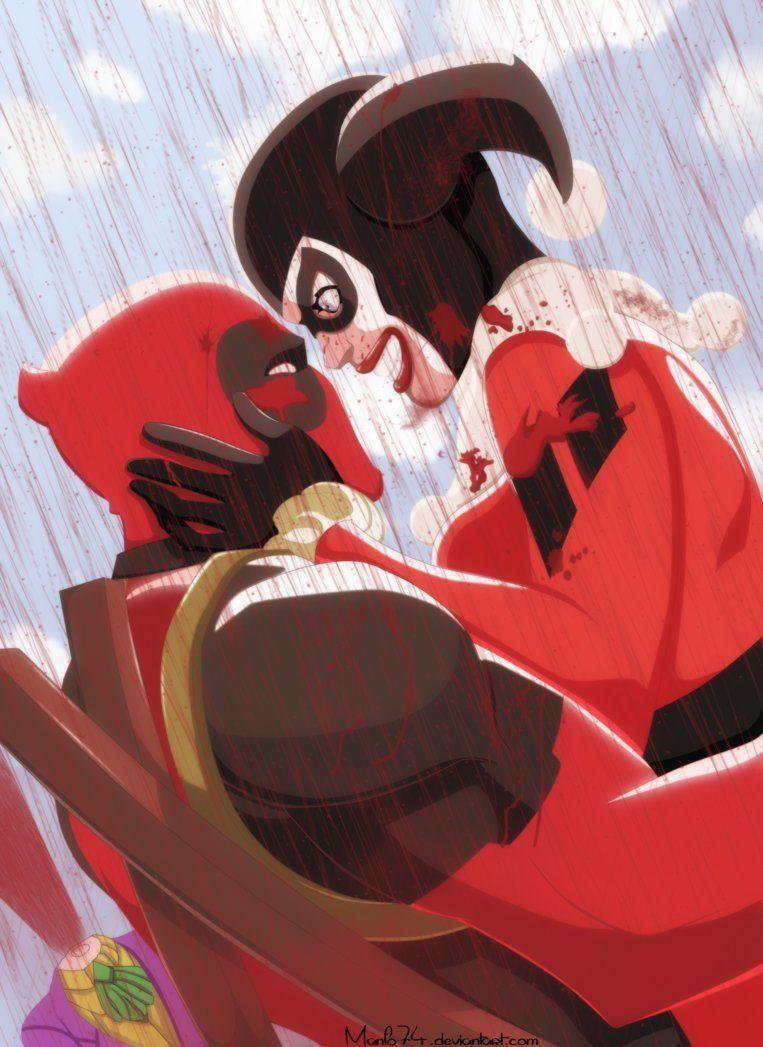 763x1047 Deadpool with Harley Quinn