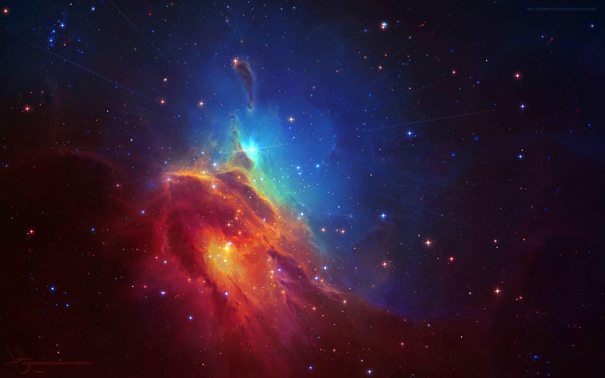 2560x1600 Blue And Red Star In Space - 2560x1600 - Tải xuống Hình nền HD - WallpaperTip